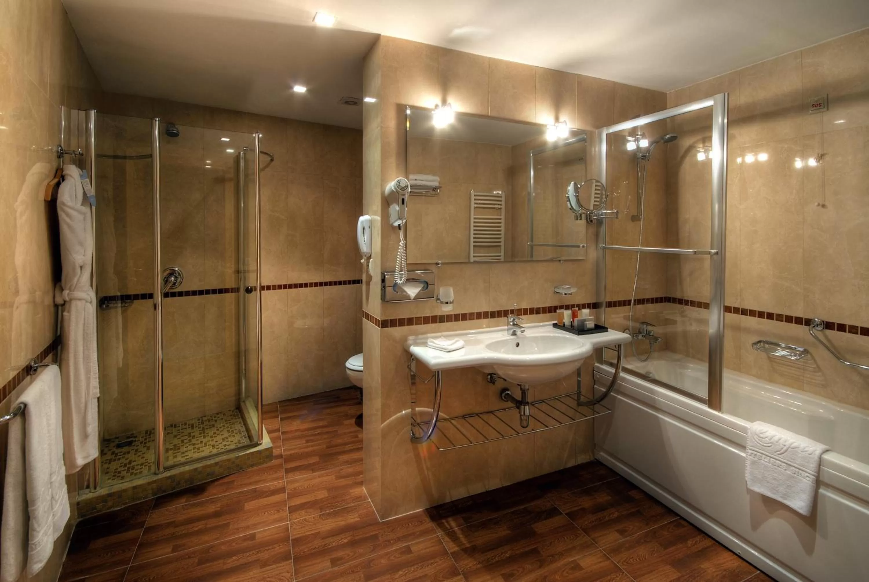 Bathroom in Kempinski Hotel Grand Arena Bansko