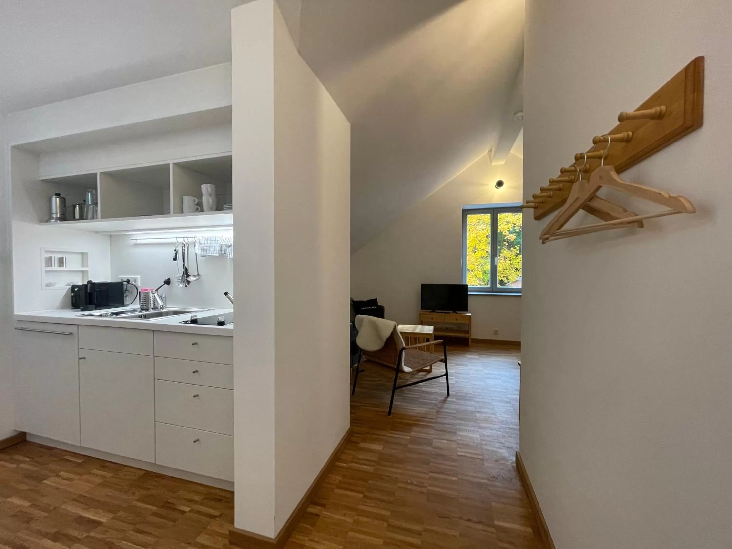 Kitchen or kitchenette in Gästehaus Phantasie