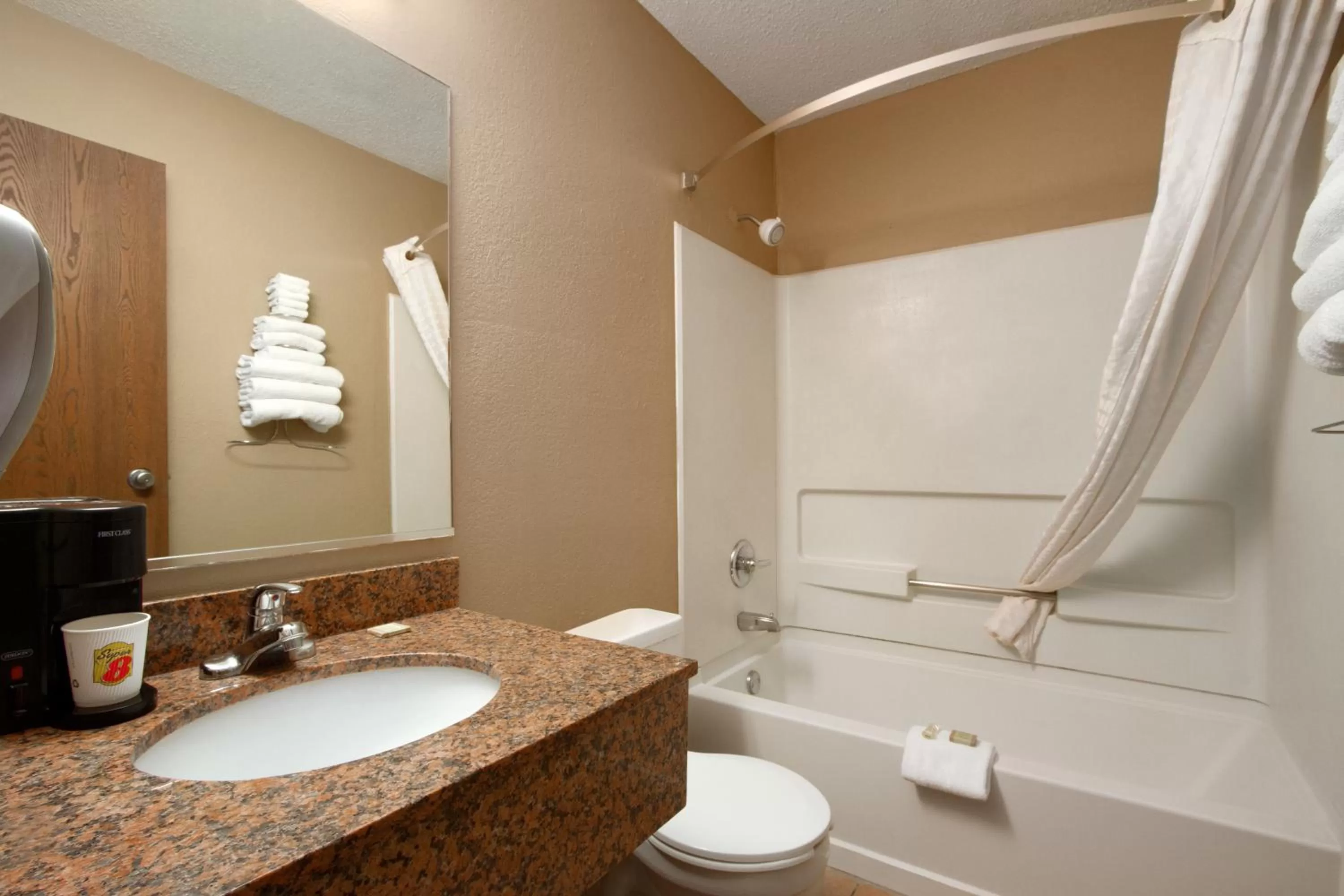Bathroom in Super 8 by Wyndham Homewood Birmingham Area