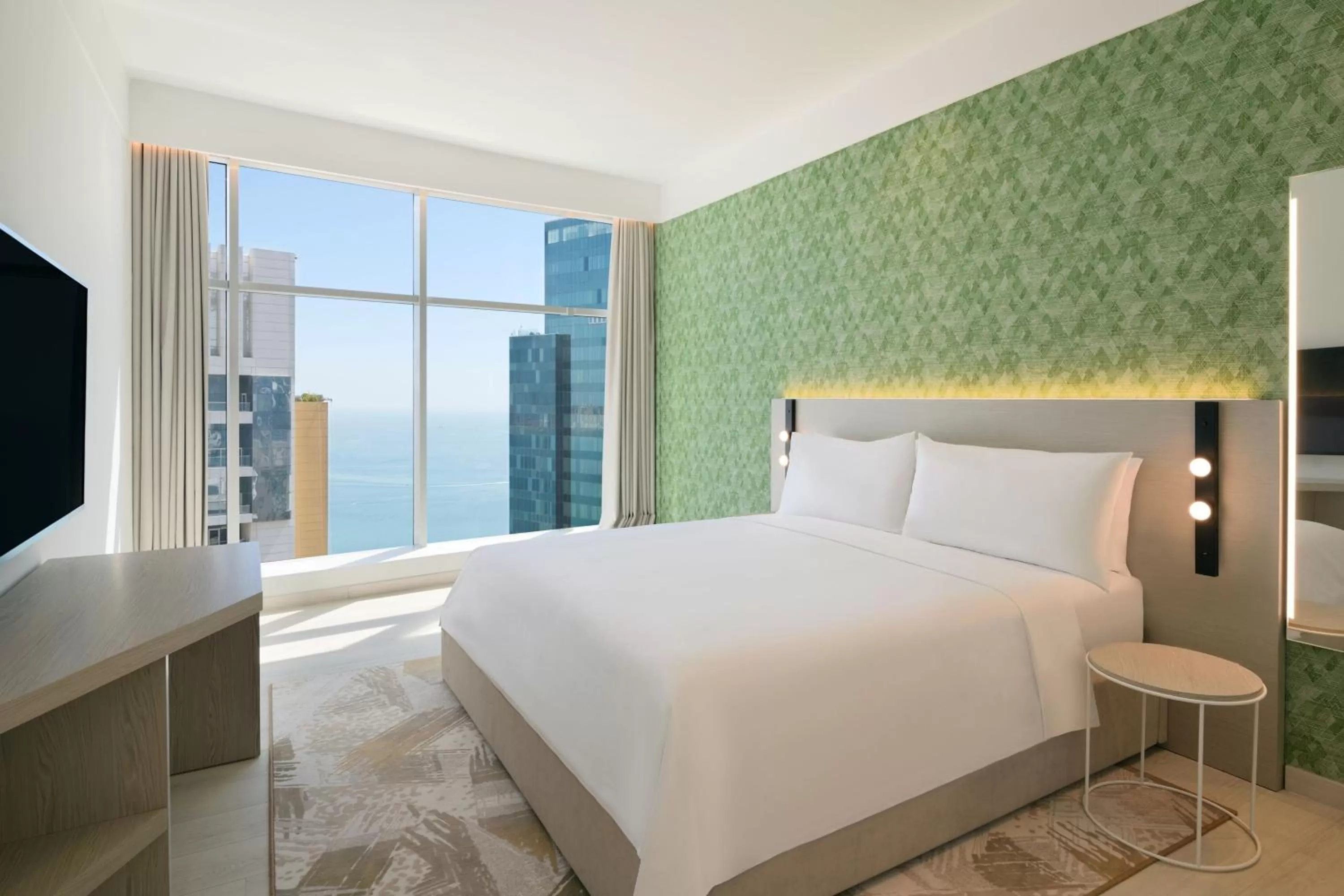 Bedroom, Bed in Element by Westin West Bay Doha
