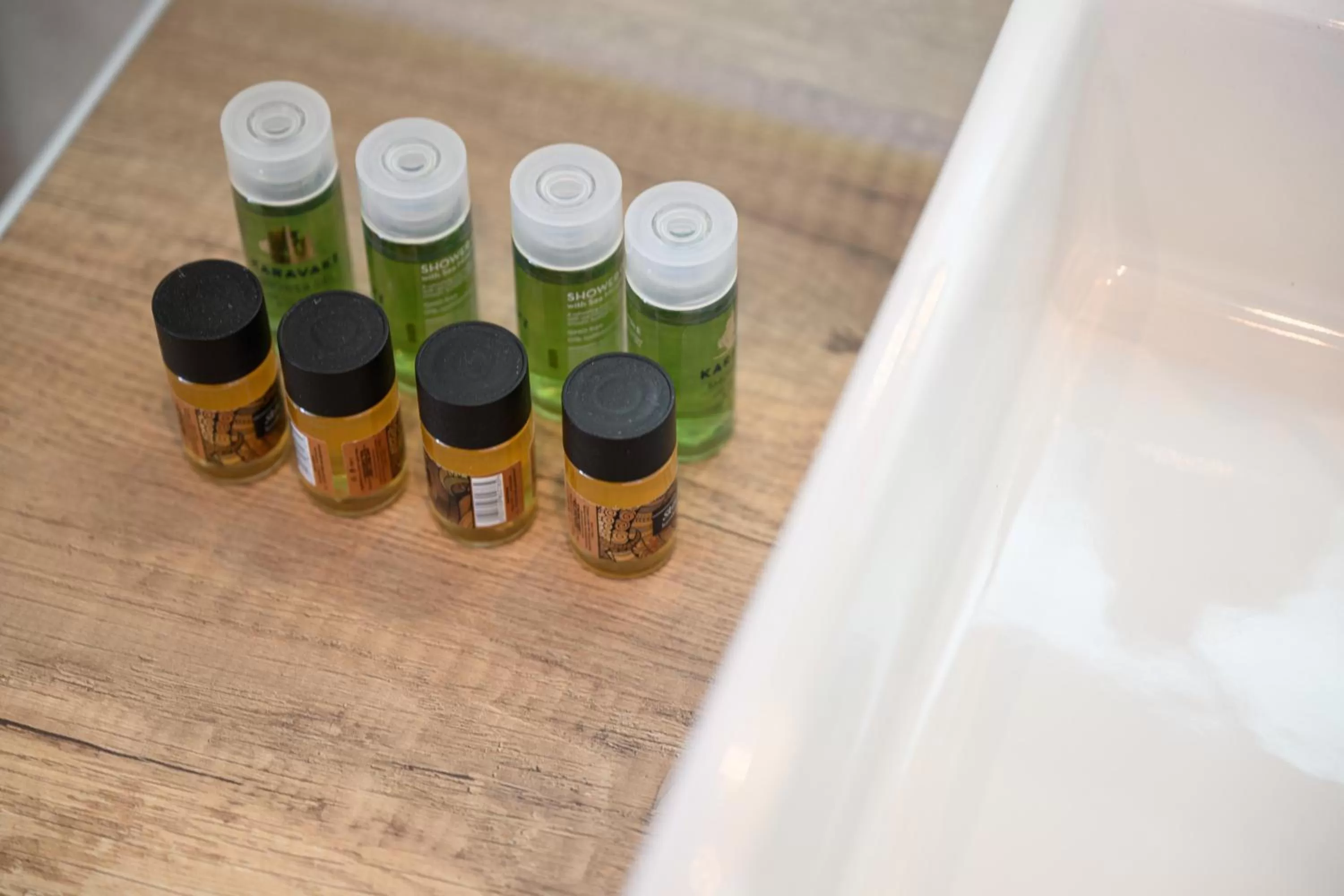 Shower in CUBES ON THE BEACH Athens Airport