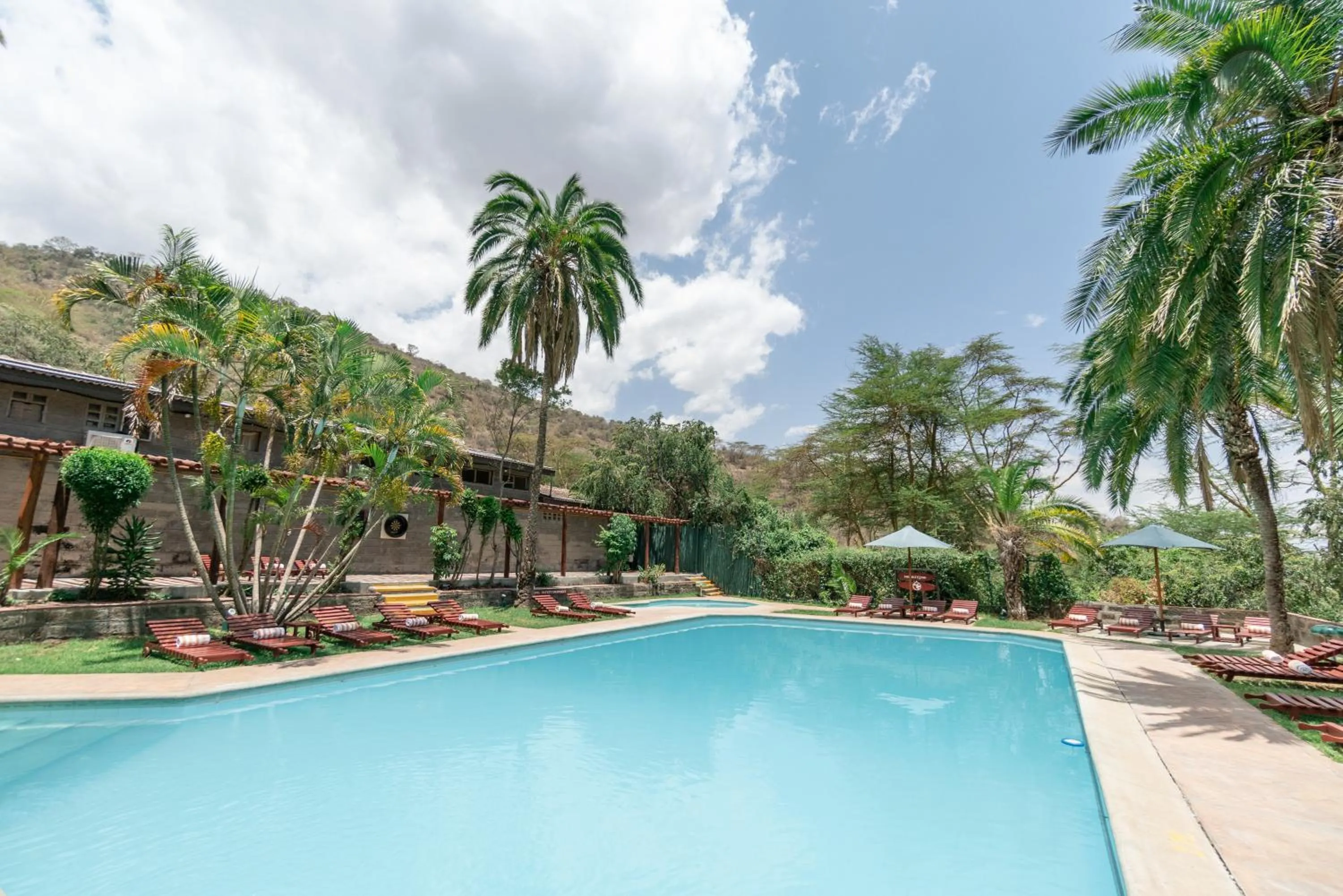Pool view in Sarova Lion Hill Game Lodge