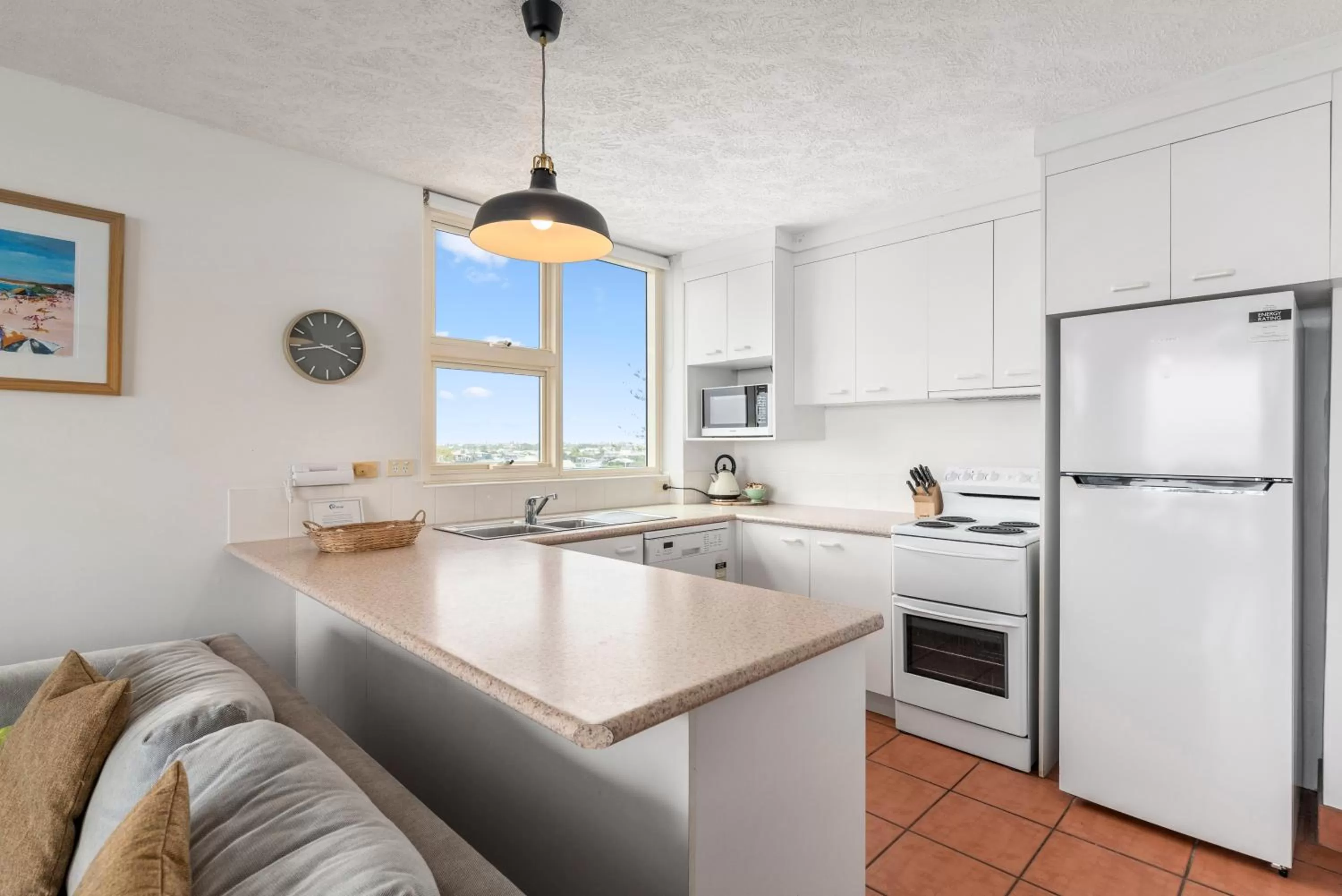 Kitchen or kitchenette in 84 The Spit Holiday Apartments