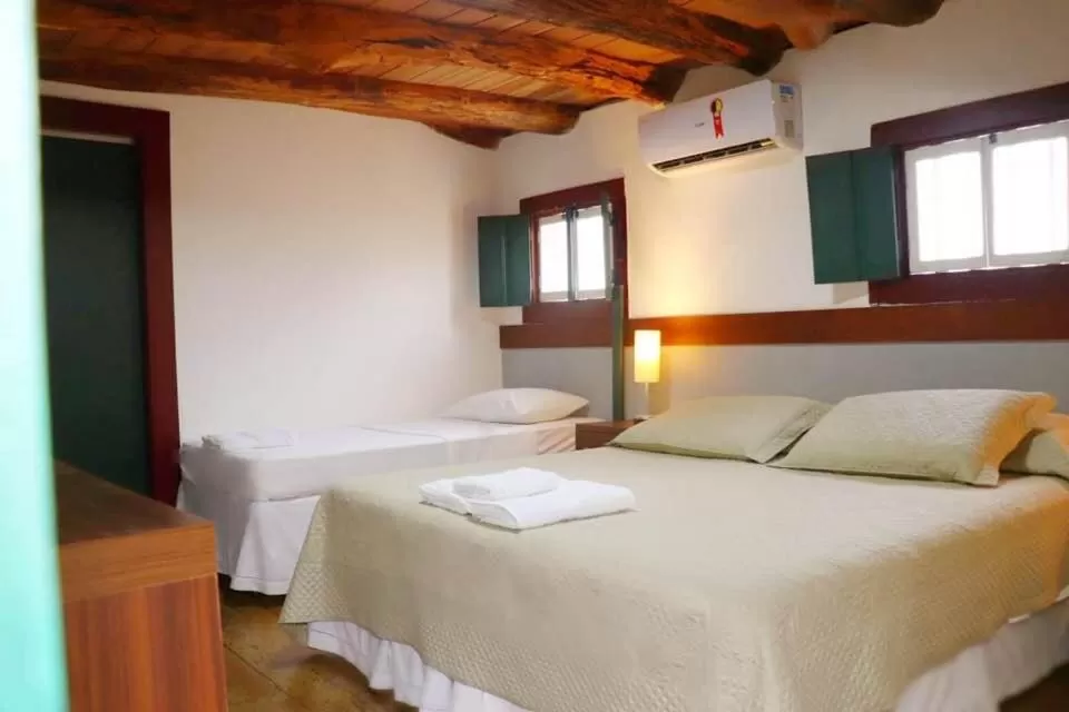 Bed in Pousada Travessia - Minas Gerais