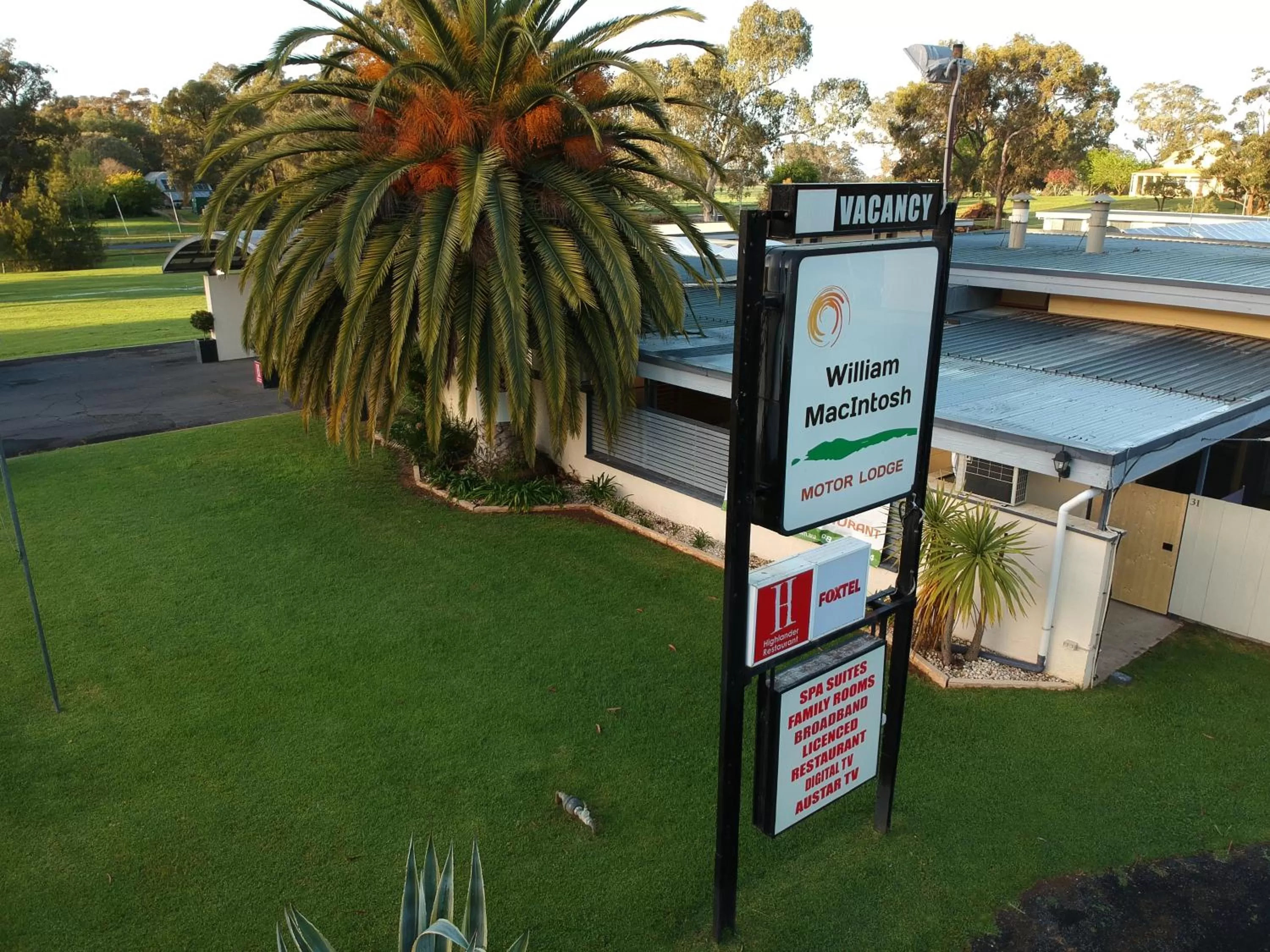 Bird's eye view in William Macintosh Motor Lodge