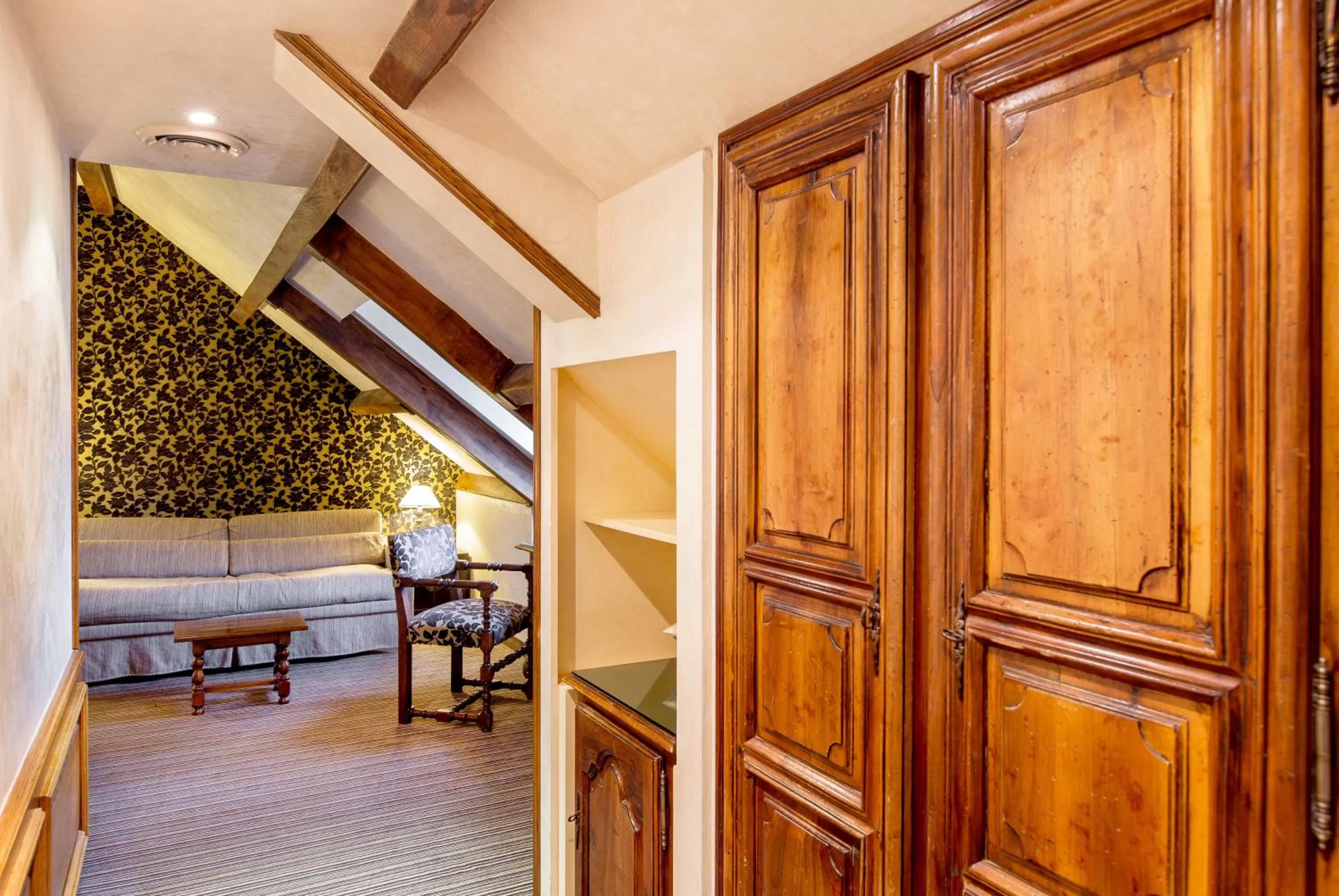 Decorative detail, Bed in Hotel Left Bank Saint Germain