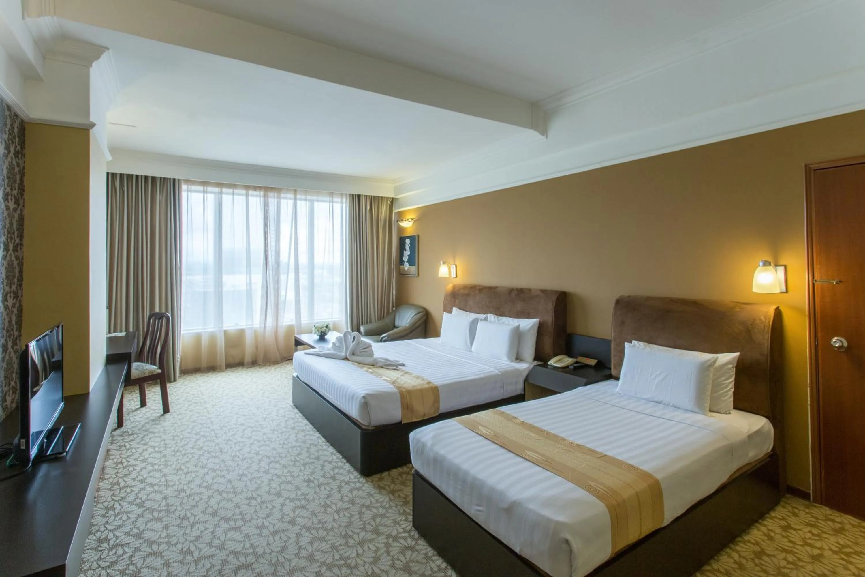 Bed in New York Hotel