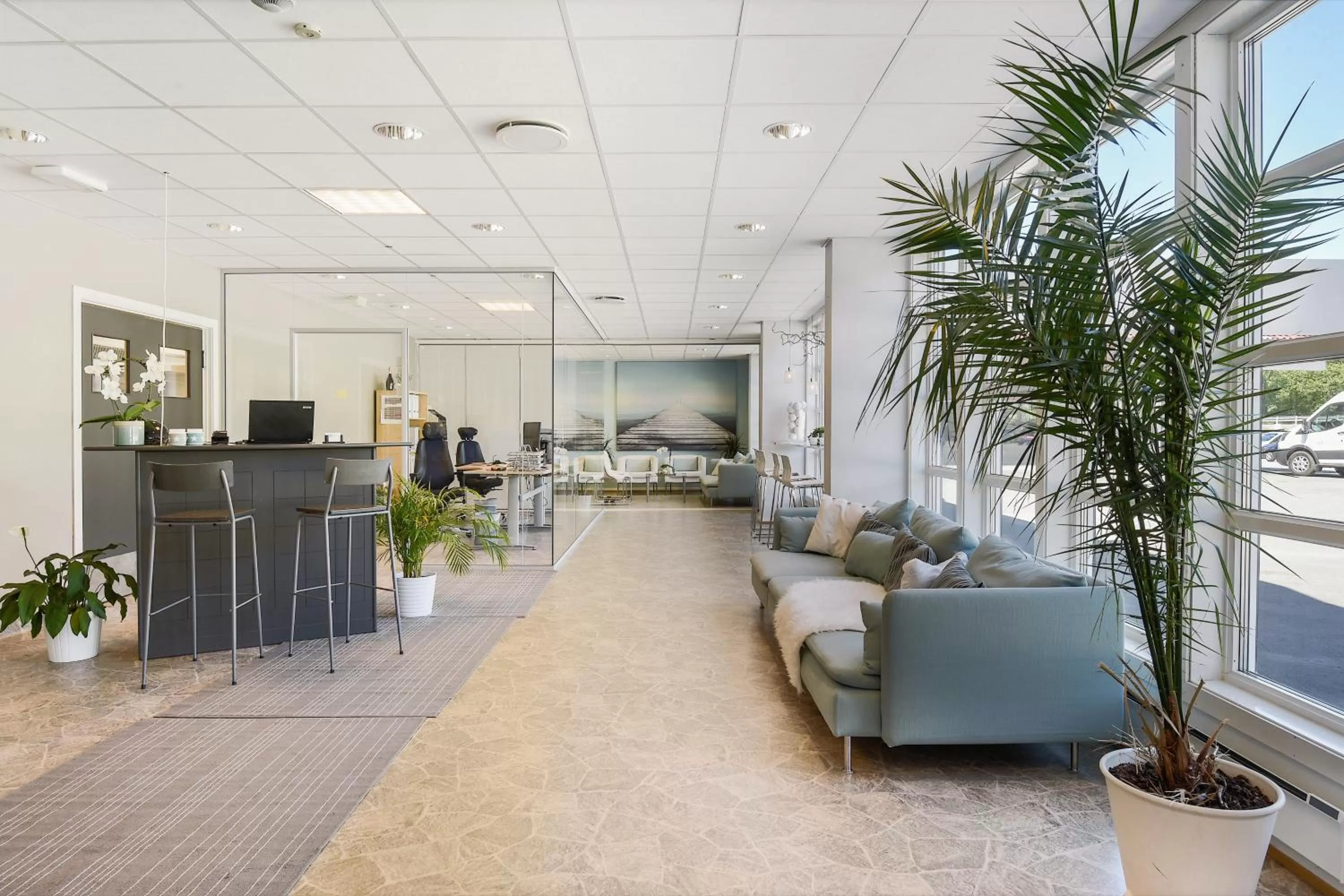 Communal lounge/ TV room in Kongsvinger Budget Hotel