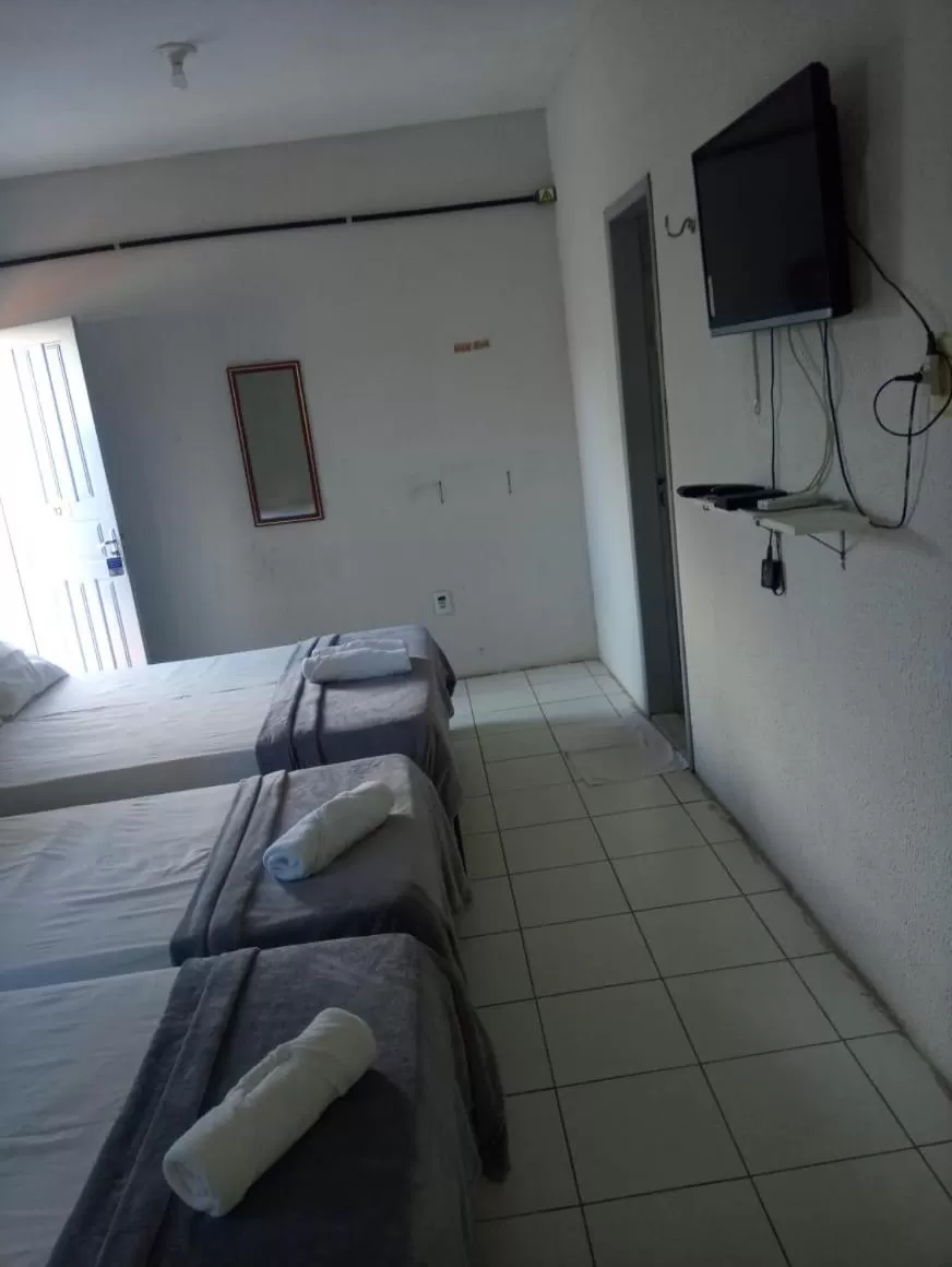 Bed in Pousada Atlantico Centro - Fortaleza