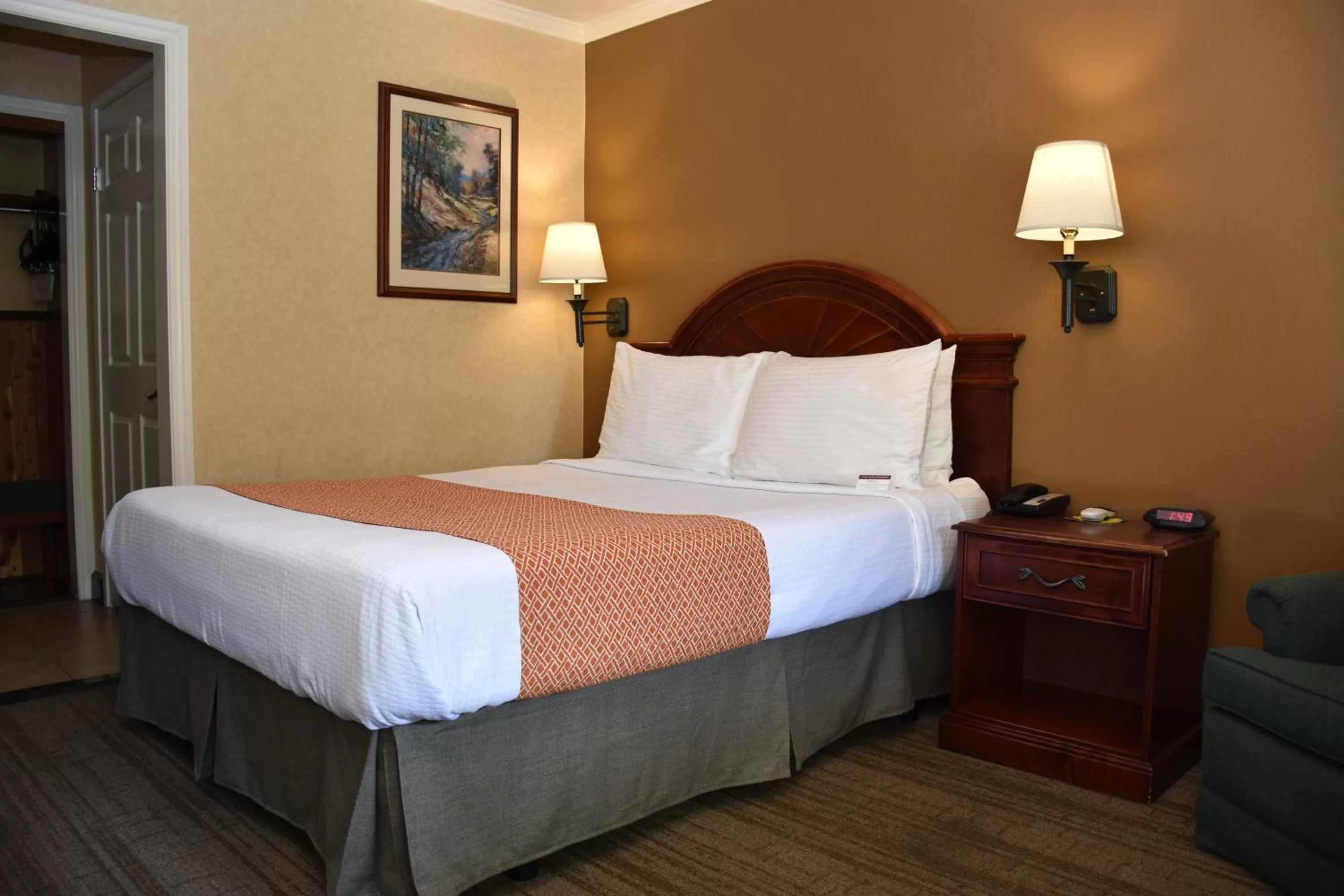 Bed in Dynasty Suites Redlands