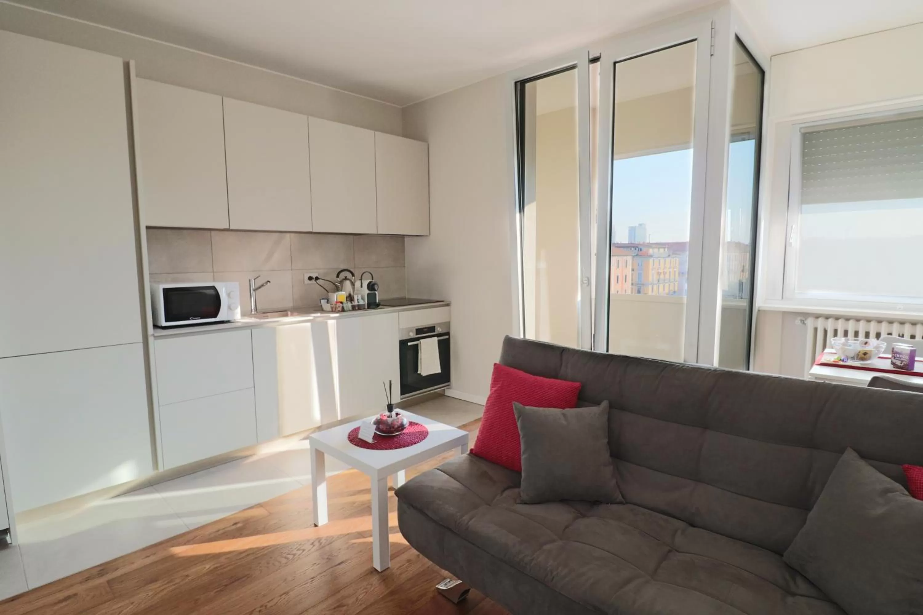 Kitchen or kitchenette in Aparthotel Isola