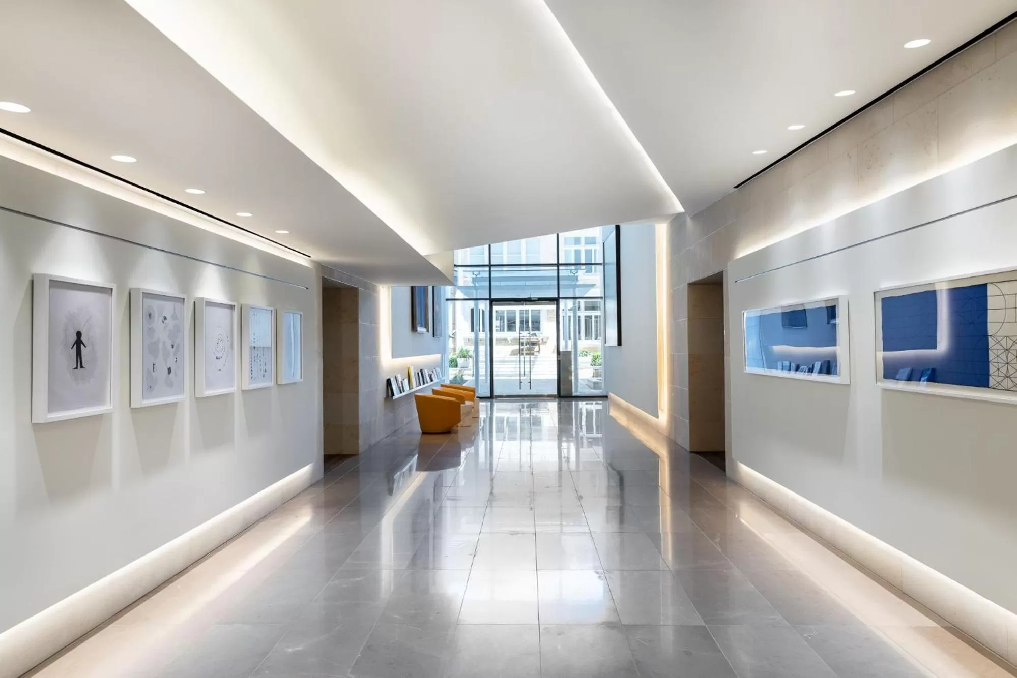 Lobby or reception in La Colombe d'Or Hotel