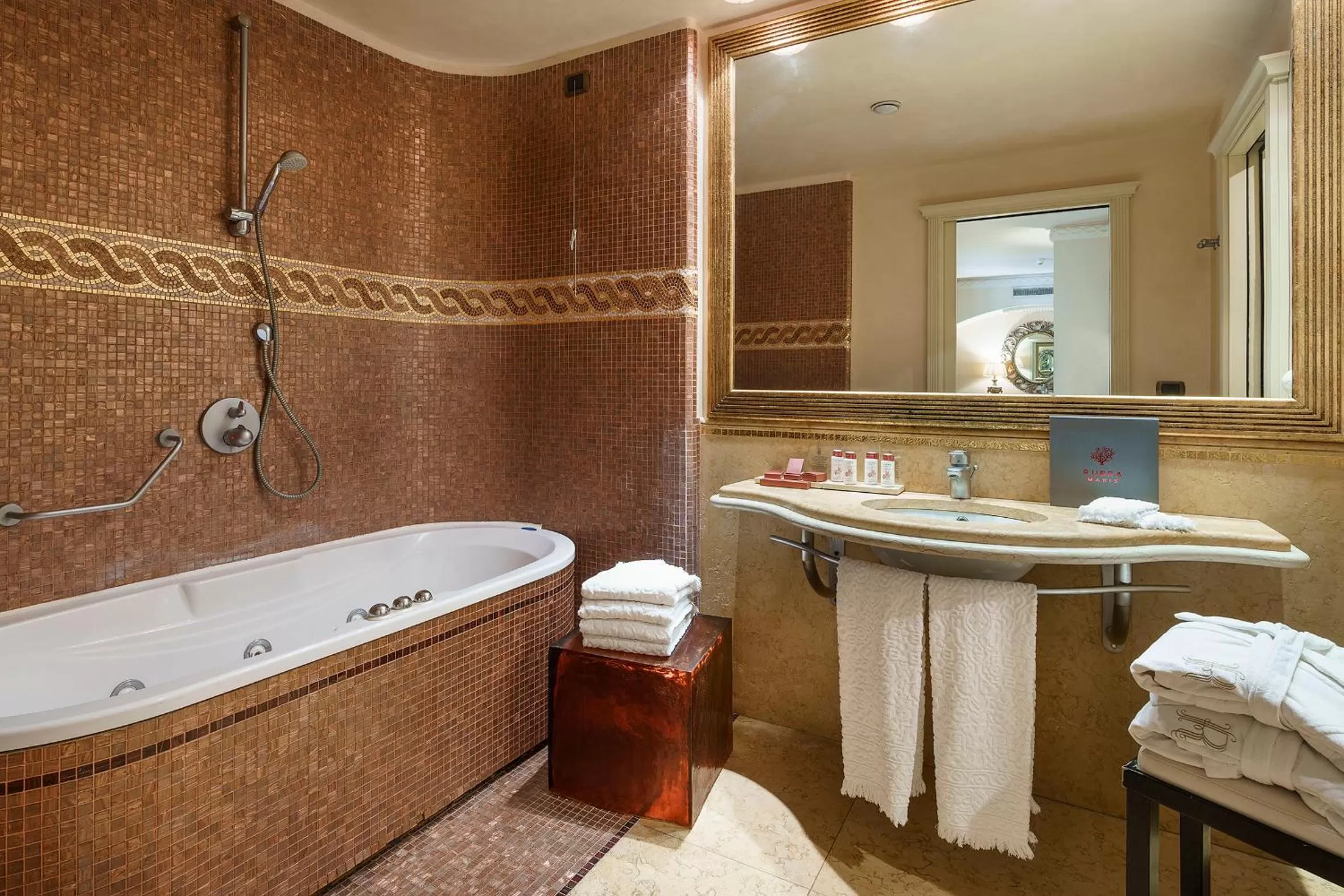 Bathroom in Romano Palace Luxury Hotel