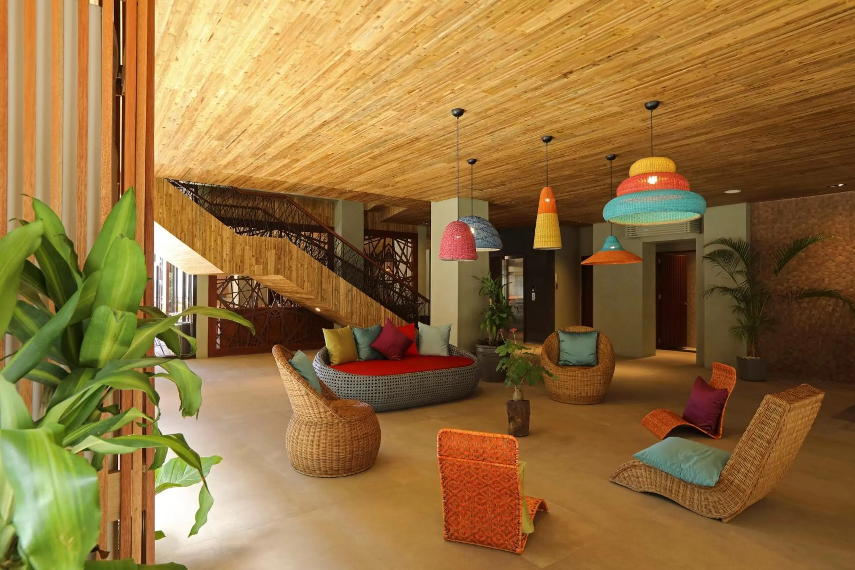 Communal lounge/ TV room in Lagùn Hotel