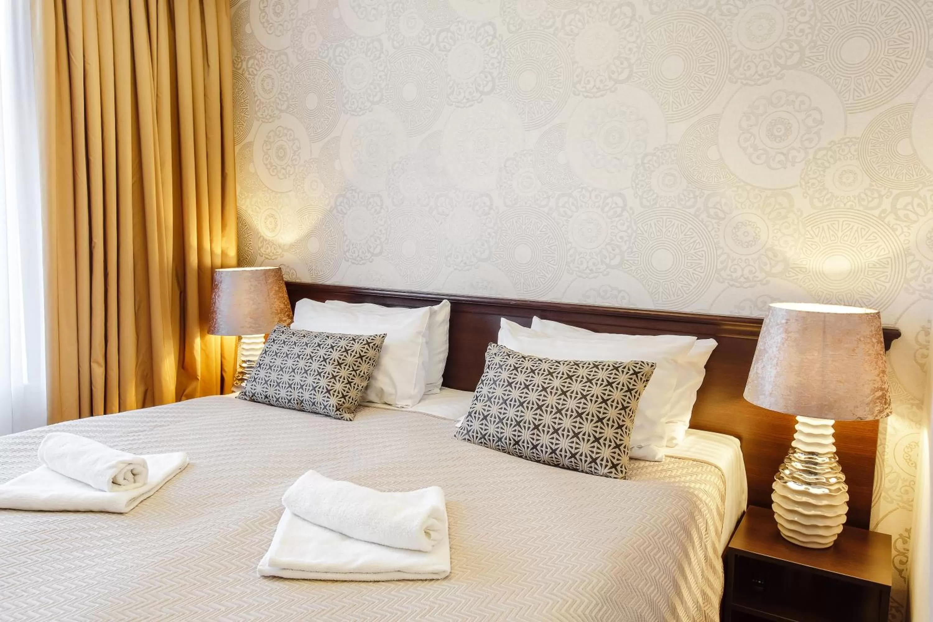 Bedroom, Bed in Old Town Hotel Bohema, Klaipėda