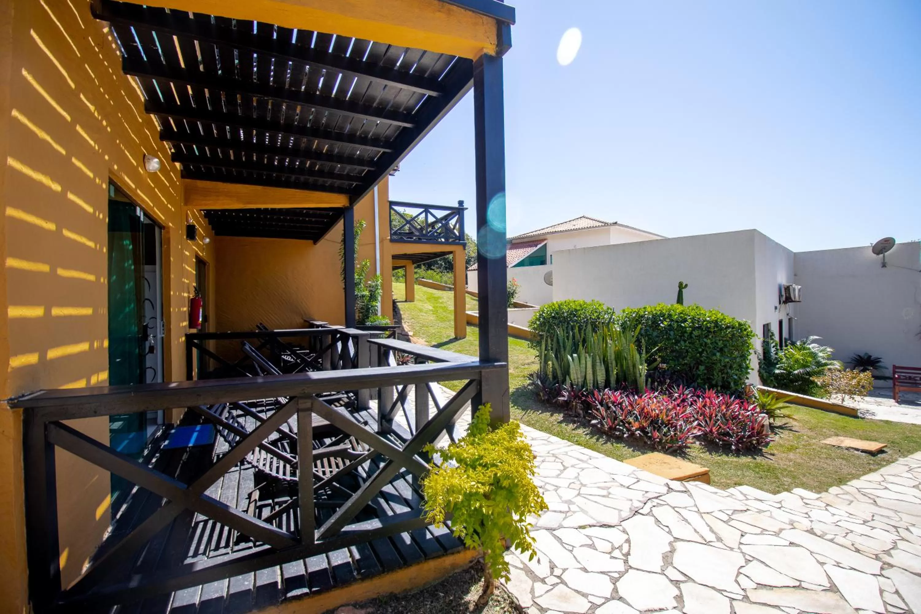 Inner courtyard view in Hotel Pousada Brava Club