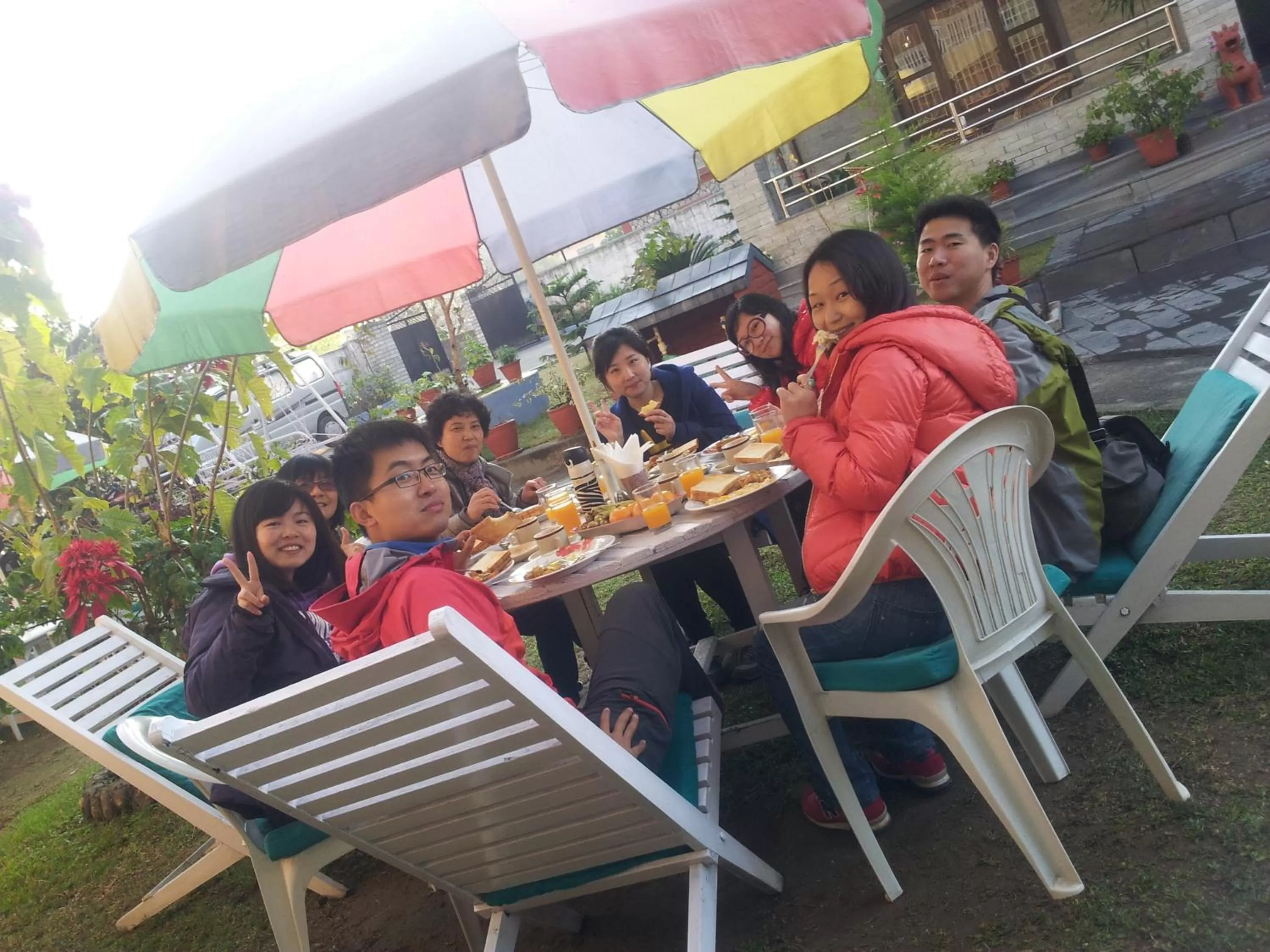 group of guests in New Annapurna Guest House