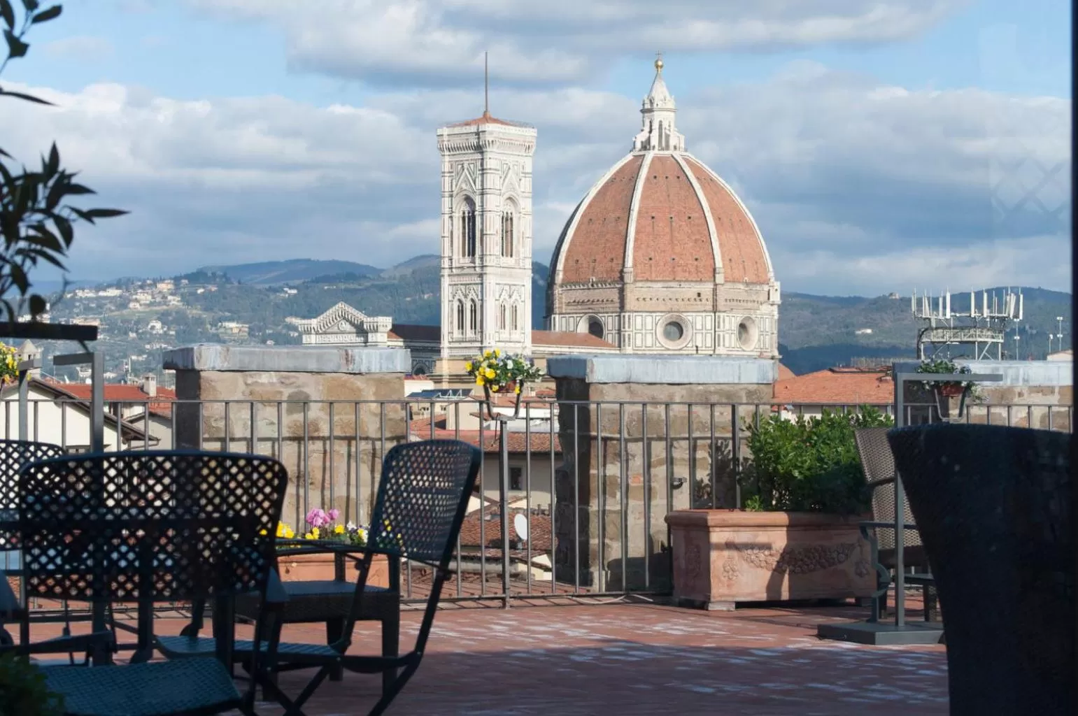 Balcony/Terrace in Antica Torre Tornabuoni