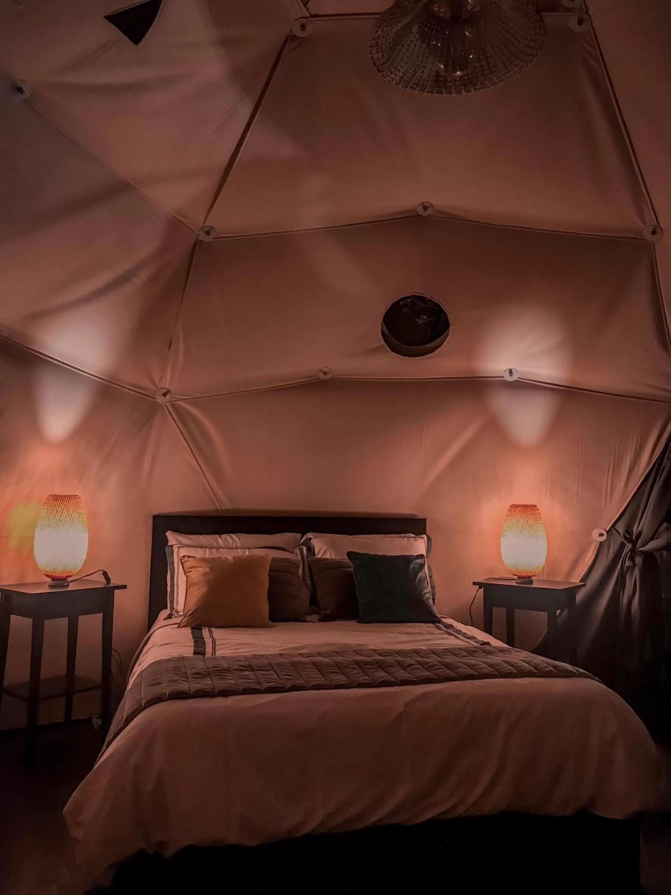 Bed in Aquamare Beach Camp Resort