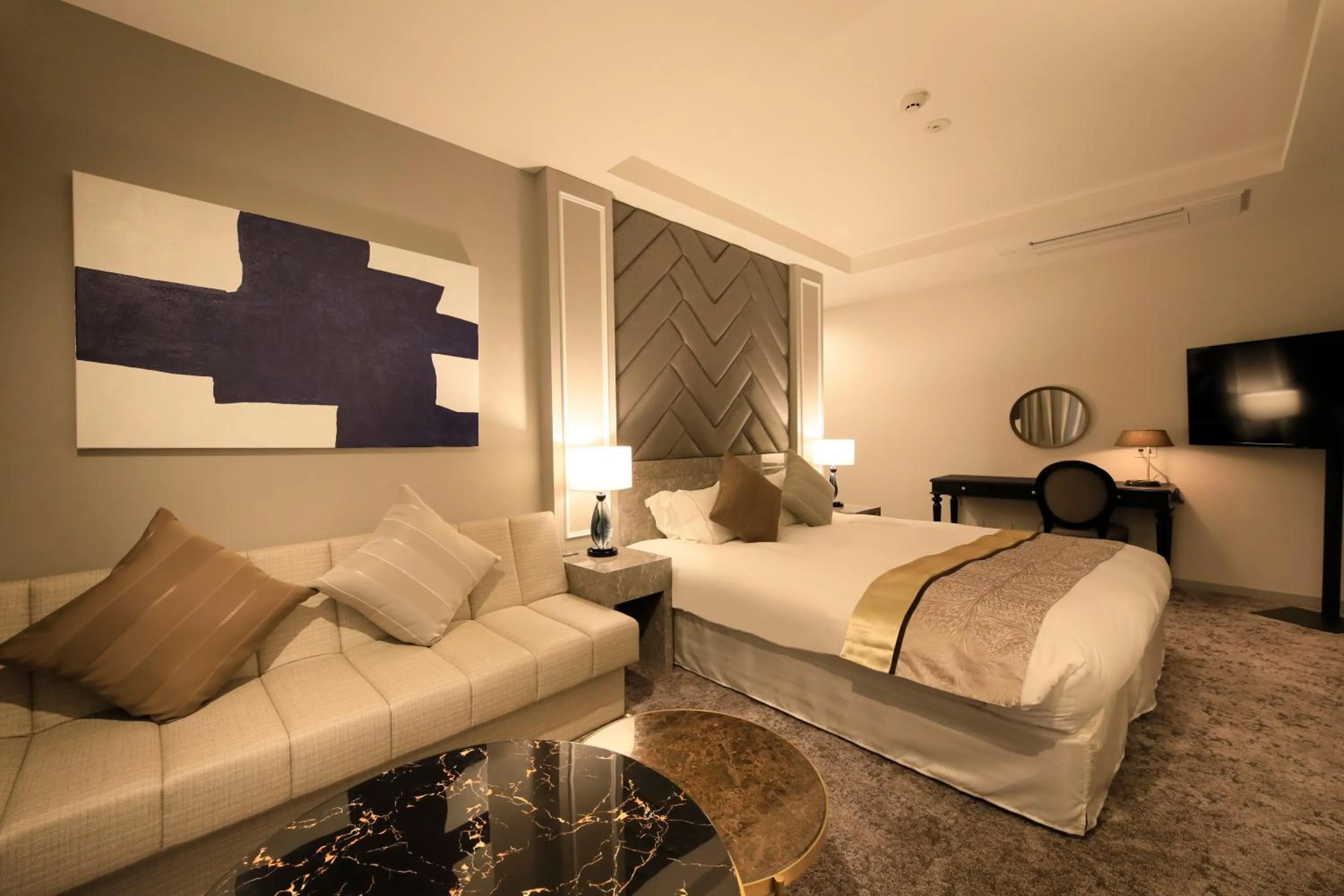 Photo of the whole room, Bed in Centurion Hotel Residential Akasaka Station