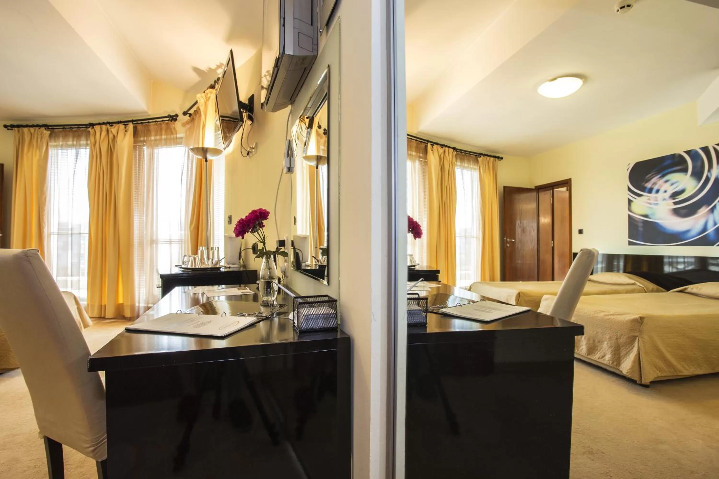 Photo of the whole room, Bed in Europe Hotel