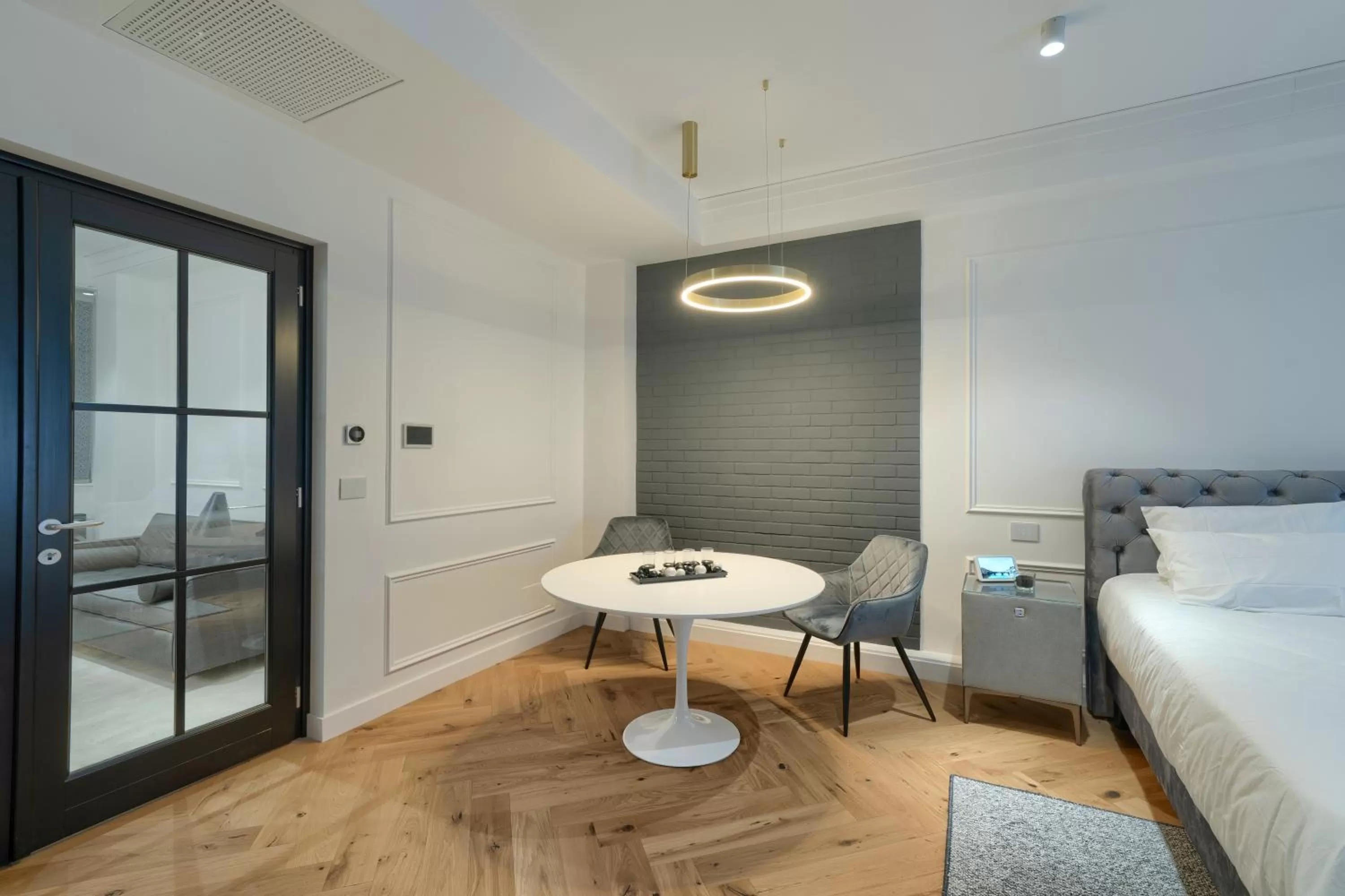 Seating area, Bed in Elysium Residence