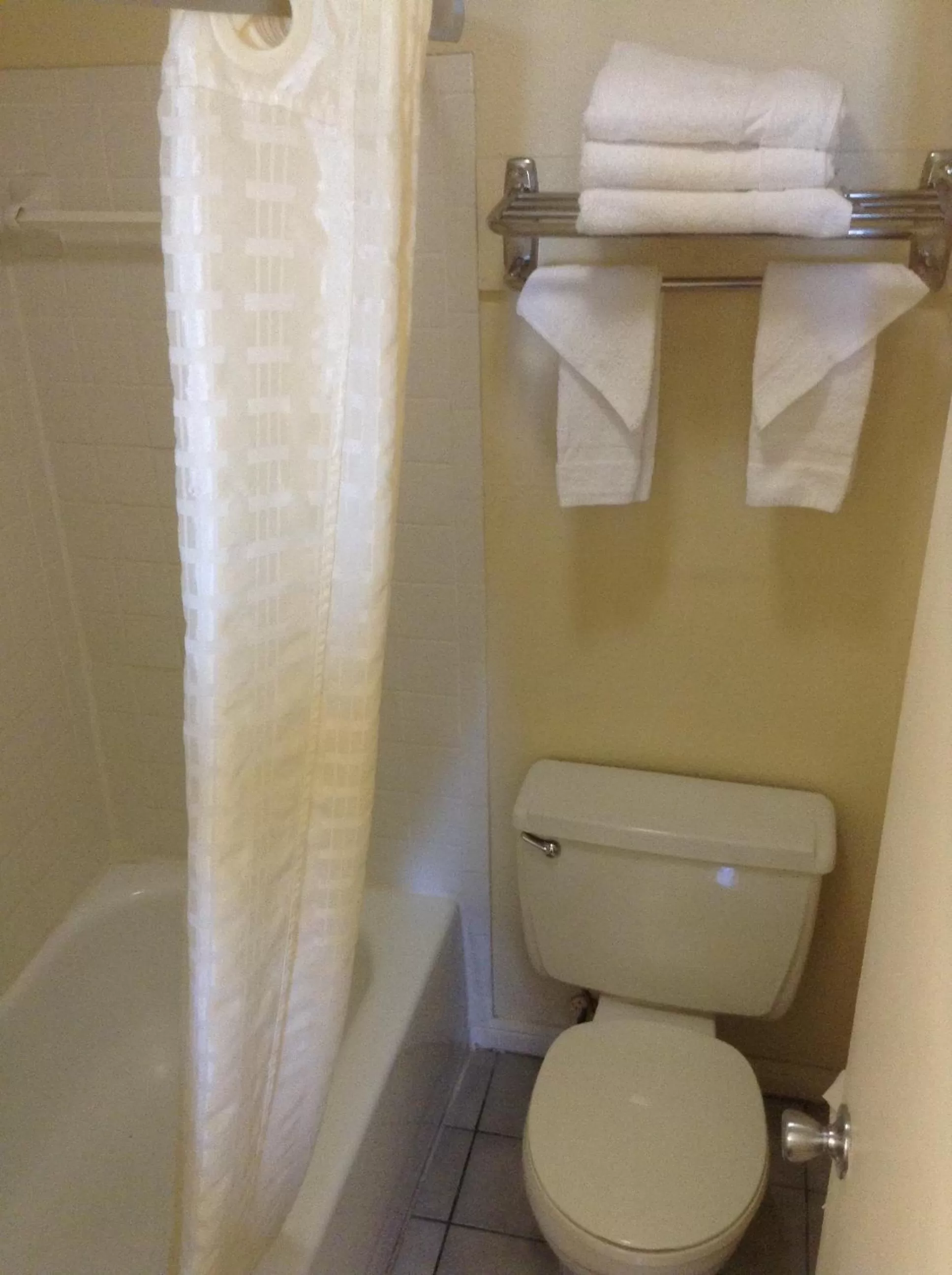 Bathroom in Super 8 by Wyndham New Orleans