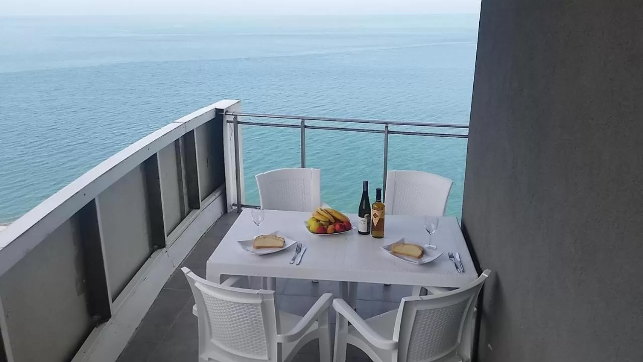 Balcony/Terrace in PURE WELLNESS SEA-VIEW Beluga & Dolphin Luxury HOTEL apartments