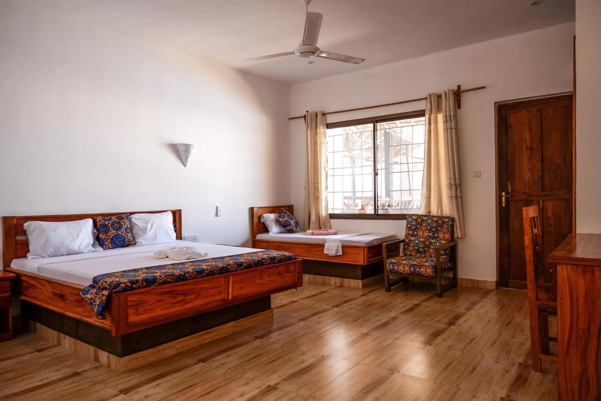 Bed in Nungwi Heritage Resort