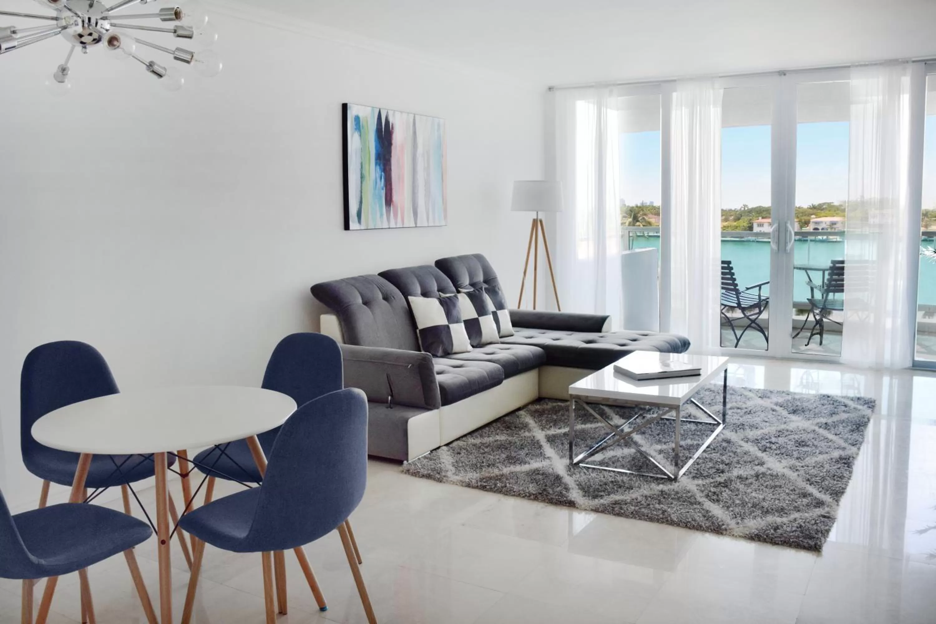 Living room in Seacoast Suites on Miami Beach