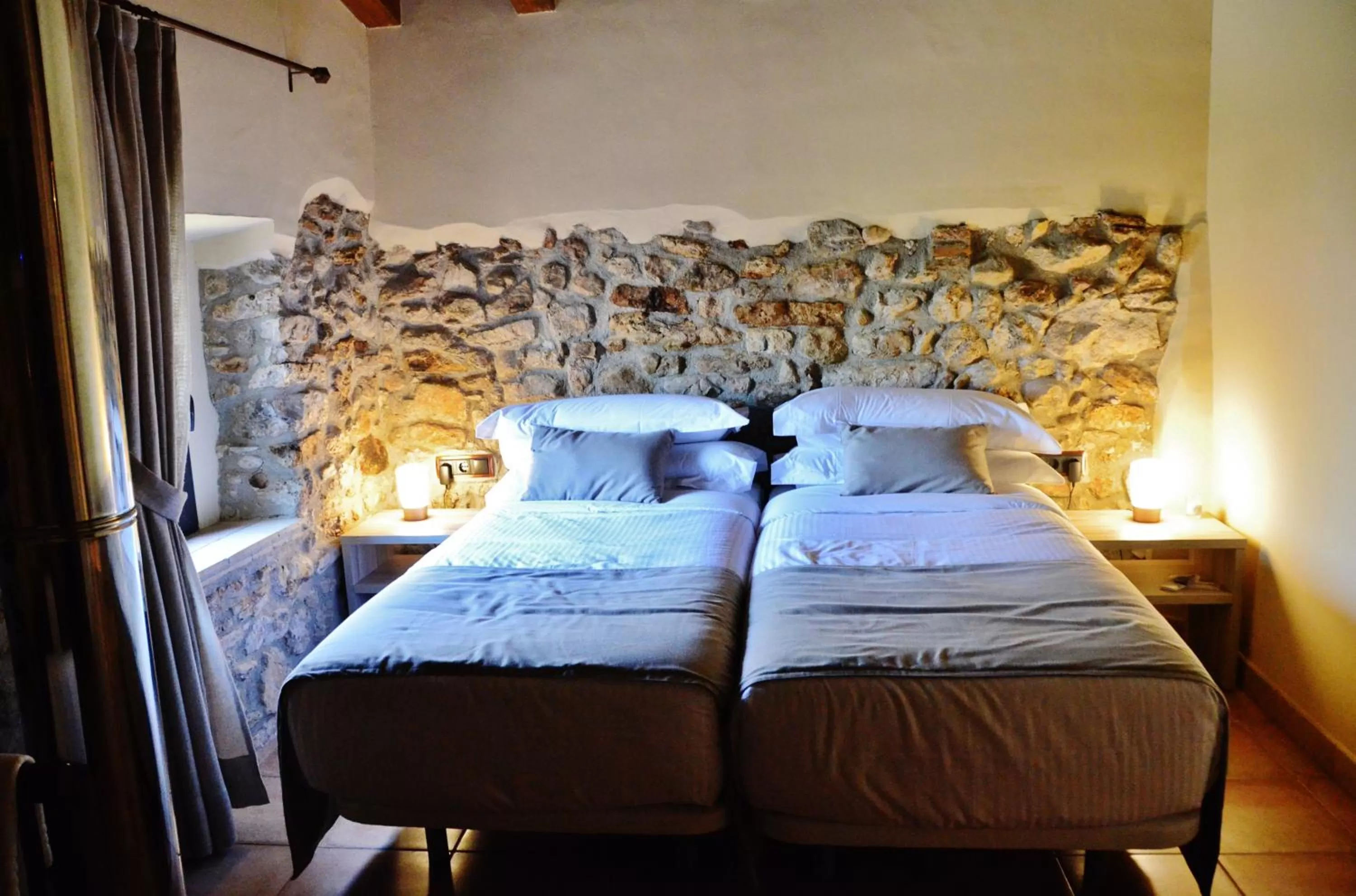 Bed in Hotel Can Panyella