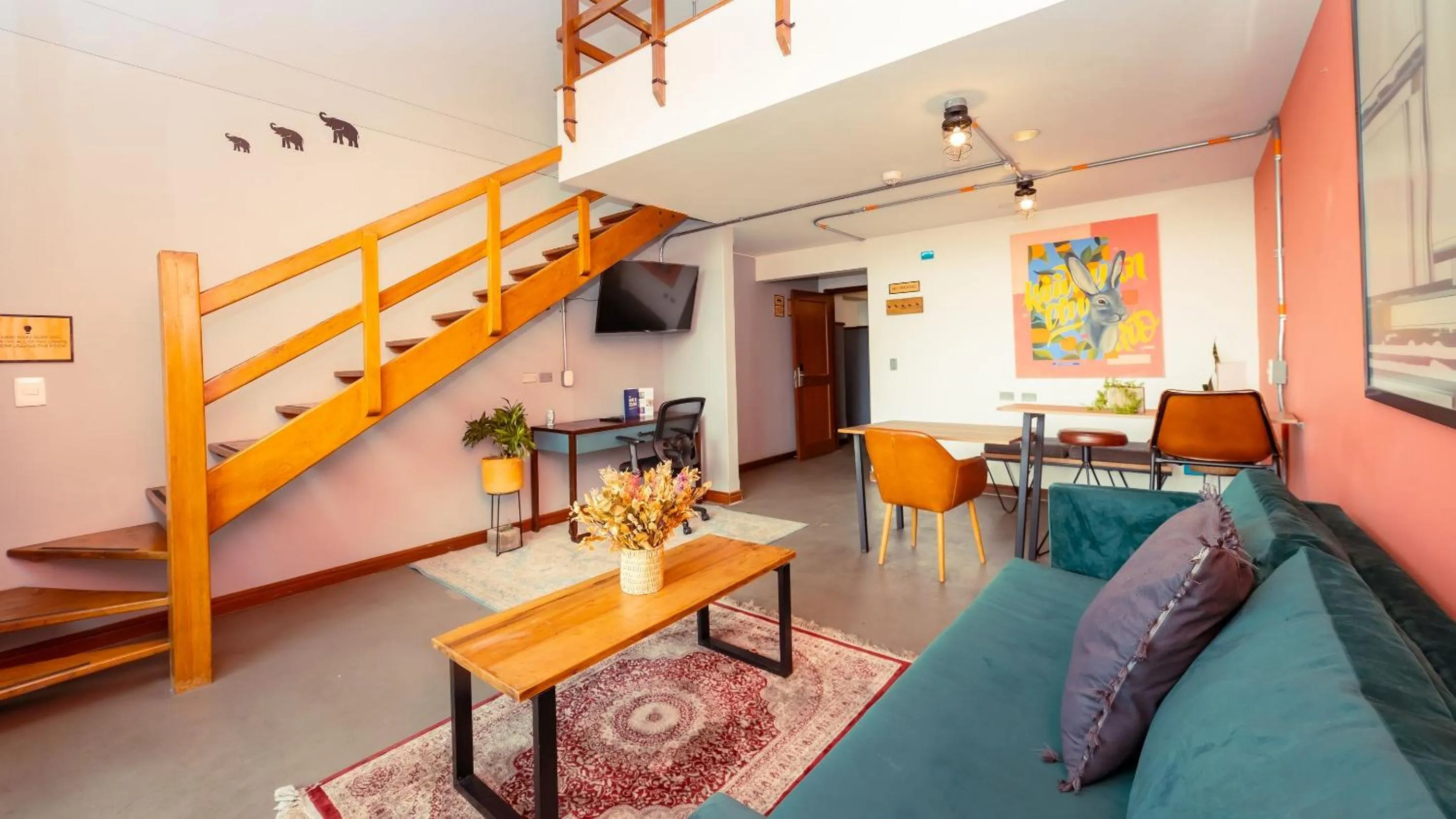 Living room in Selina Chapinero Bogota