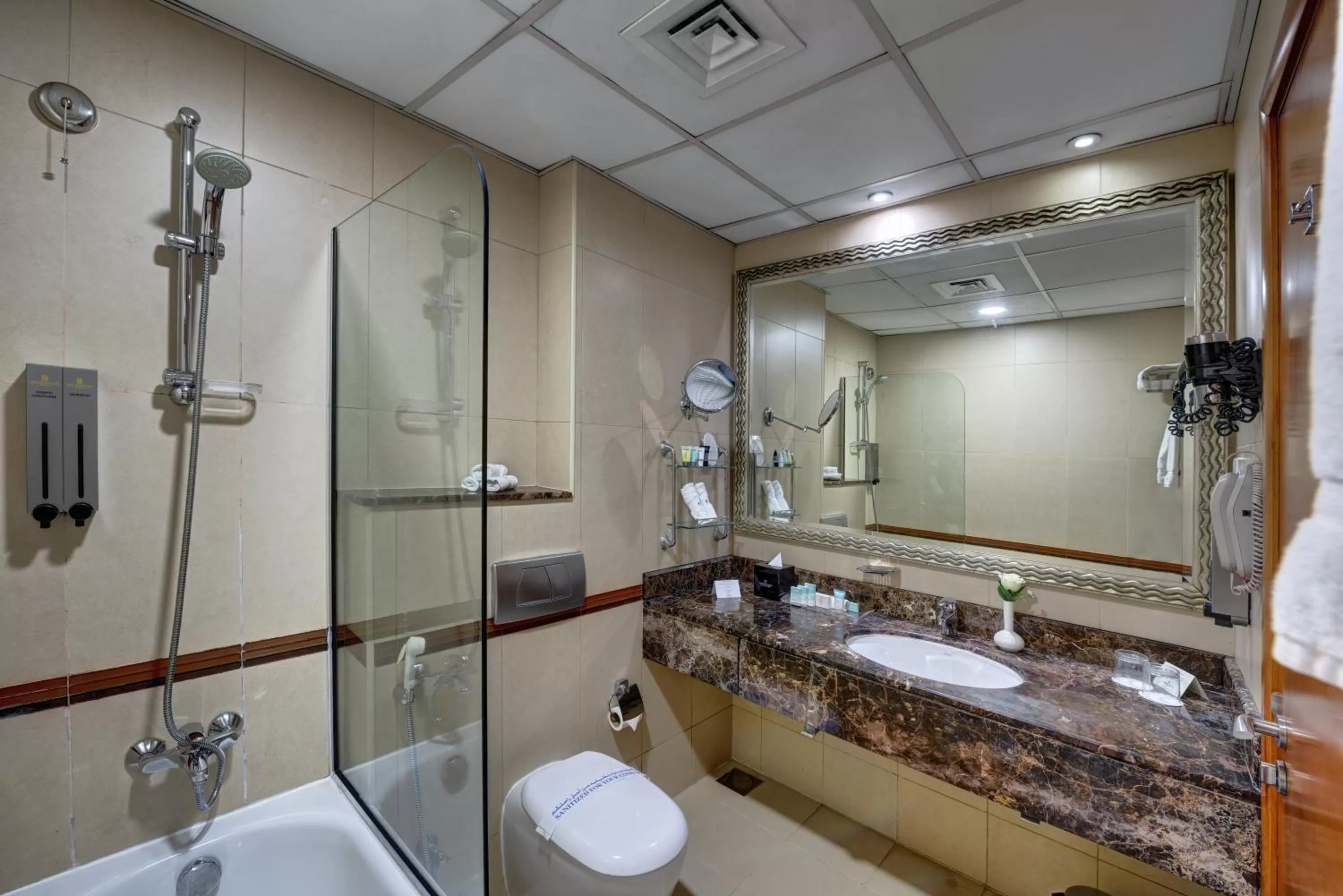 Bathroom in Orchid Hotel Al Barsha "Formerly Golden Tulip Hotel Al Barsha"