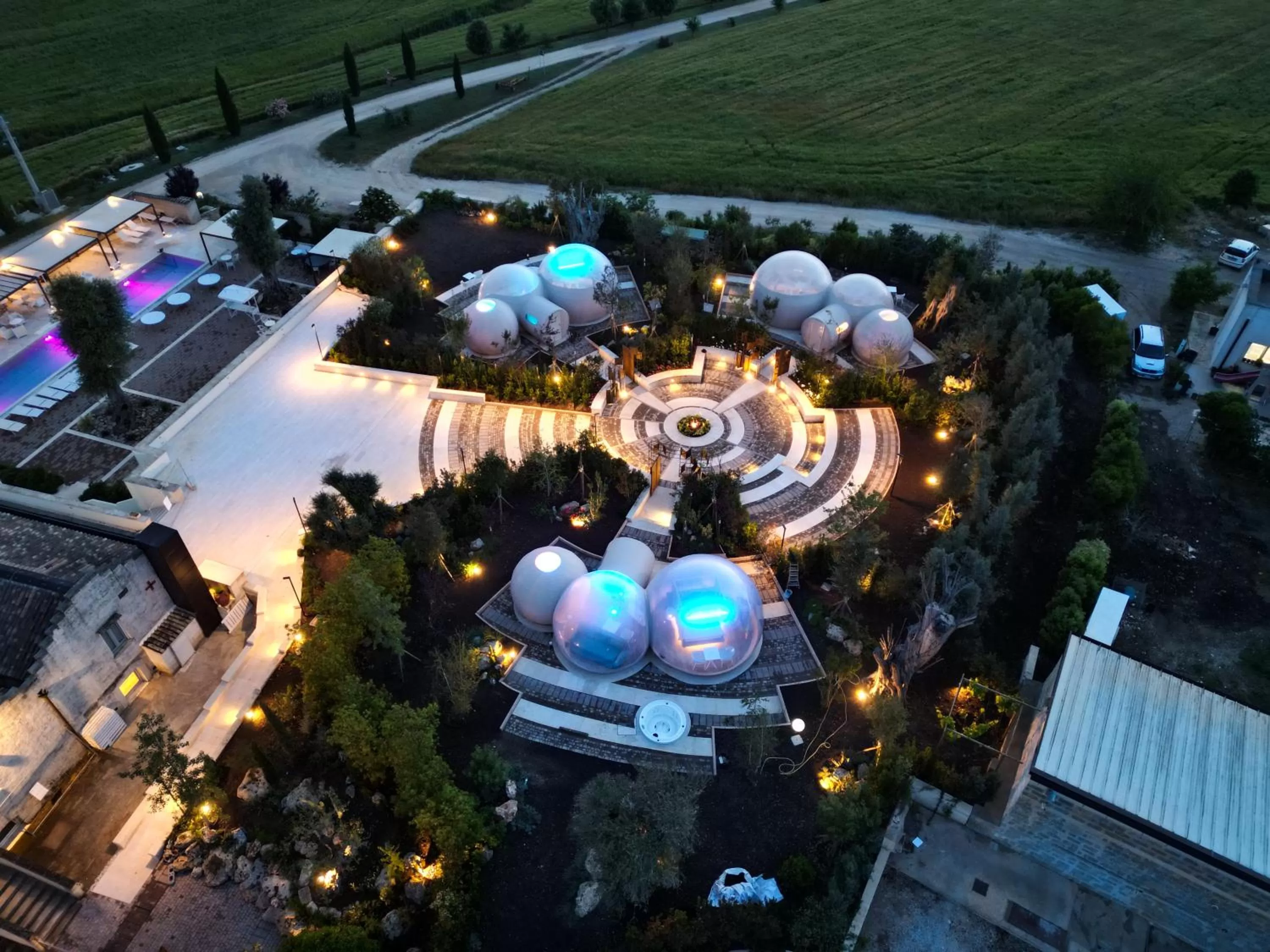 Bird's eye view in Tenuta Danesi - Camere - Appartamenti - Bubble Room