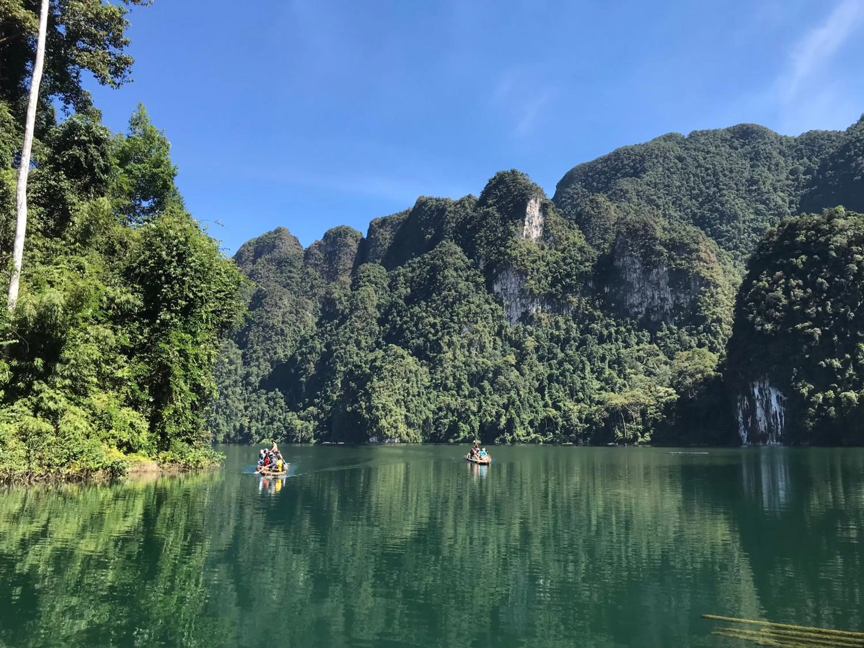 Natural landscape in Khao Sok River Home Resort