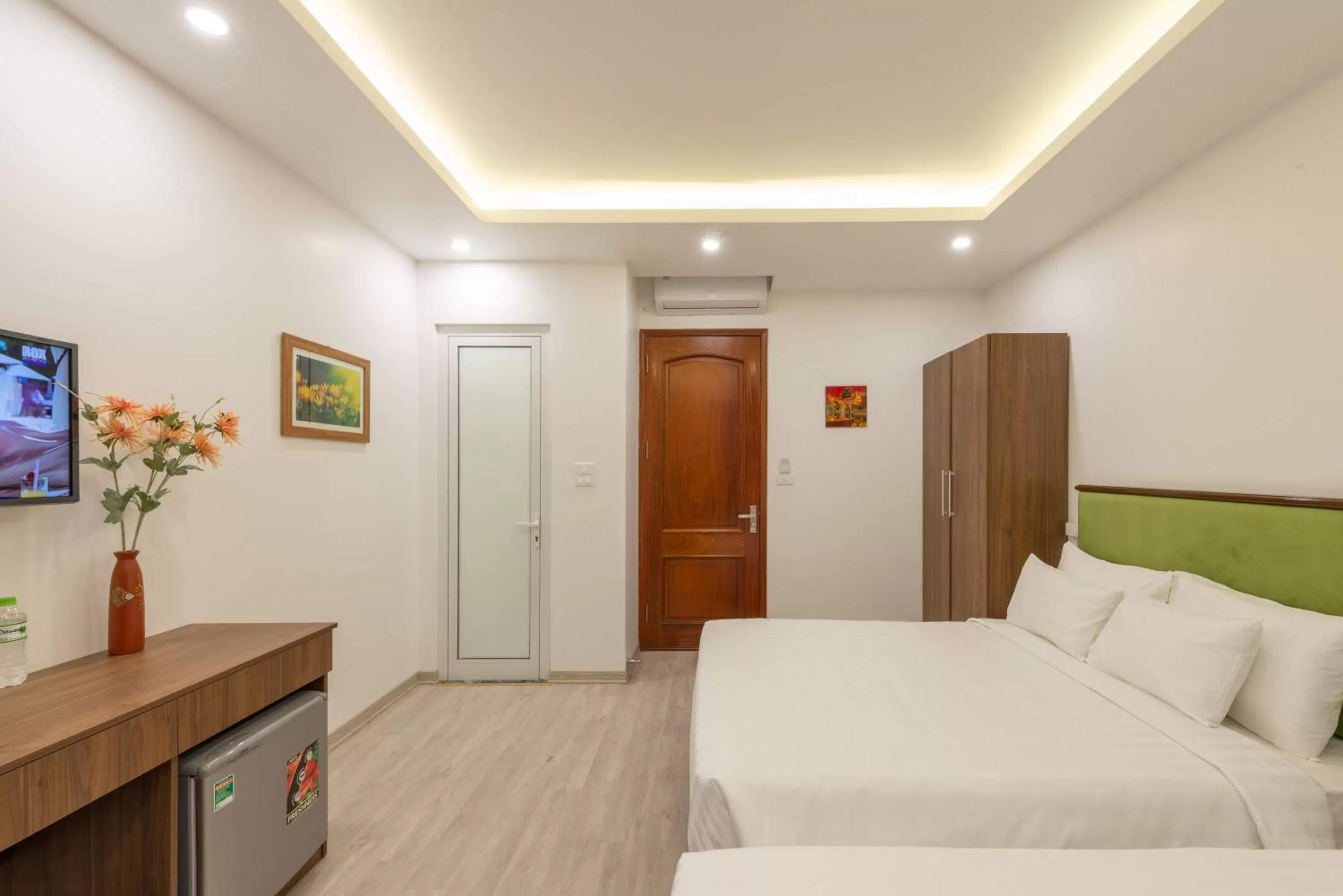 Bed in AMI Old Quarter Hotel