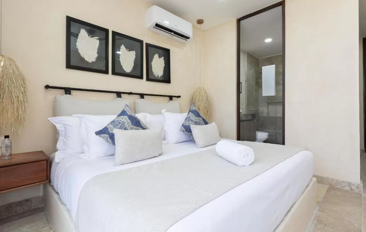 Bedroom, Bed in Kuukum Tulum Hotel