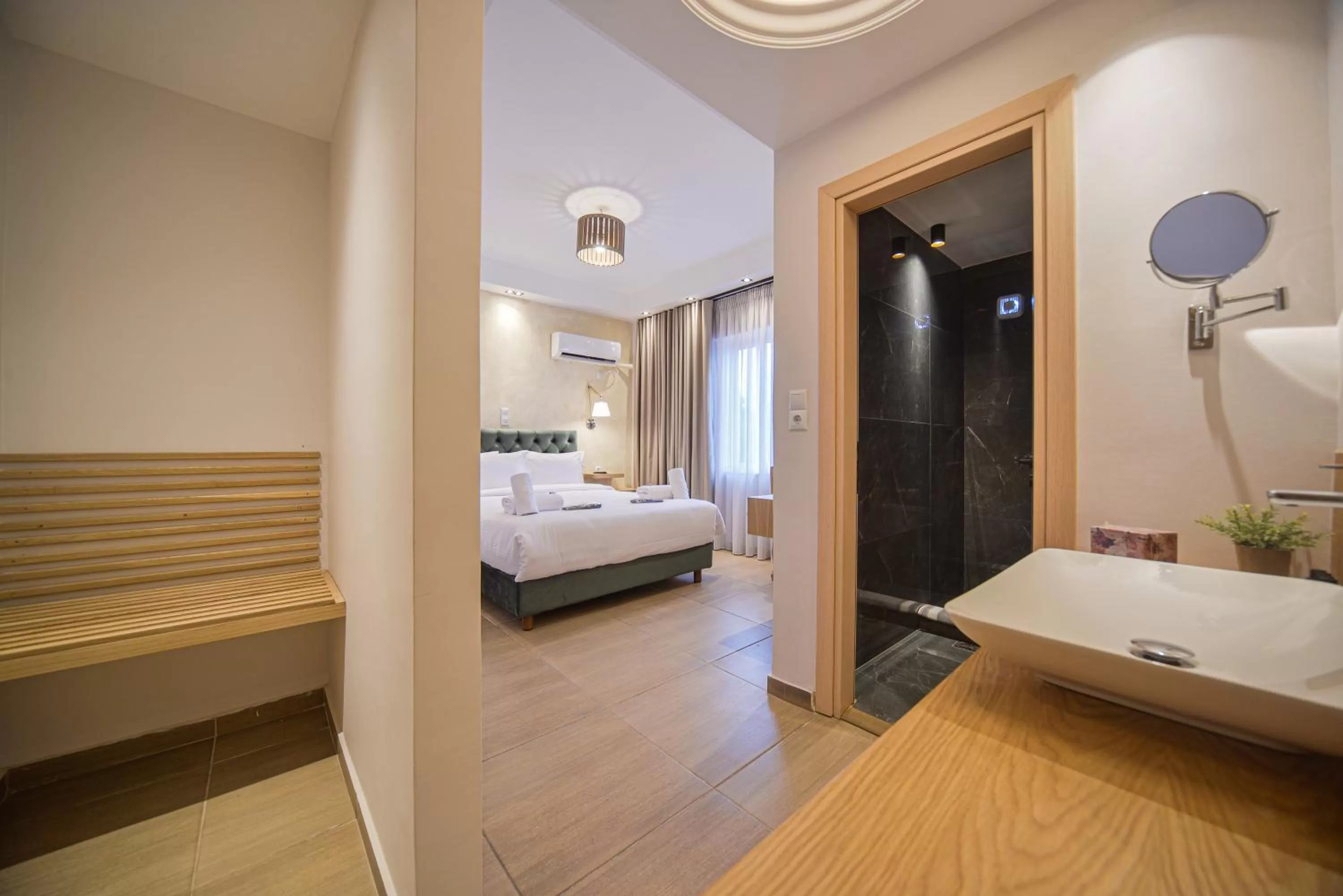 Bedroom, Bed in Anixi Hotel by AP