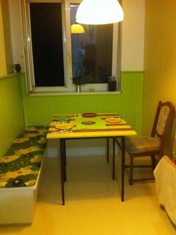 Communal kitchen in LjubljanaArt Apartment