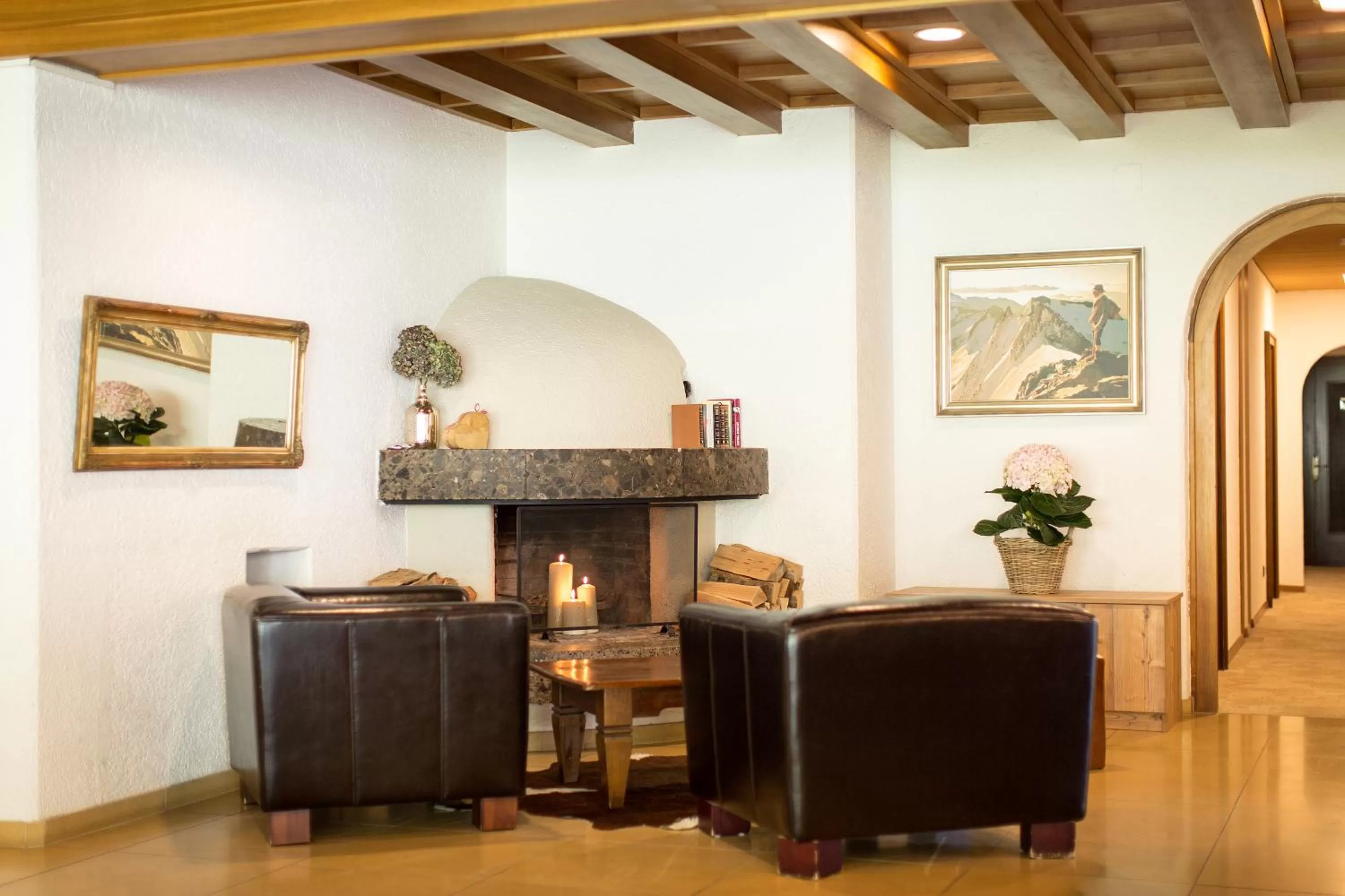 Lobby or reception in Hotel Garni Römerhof