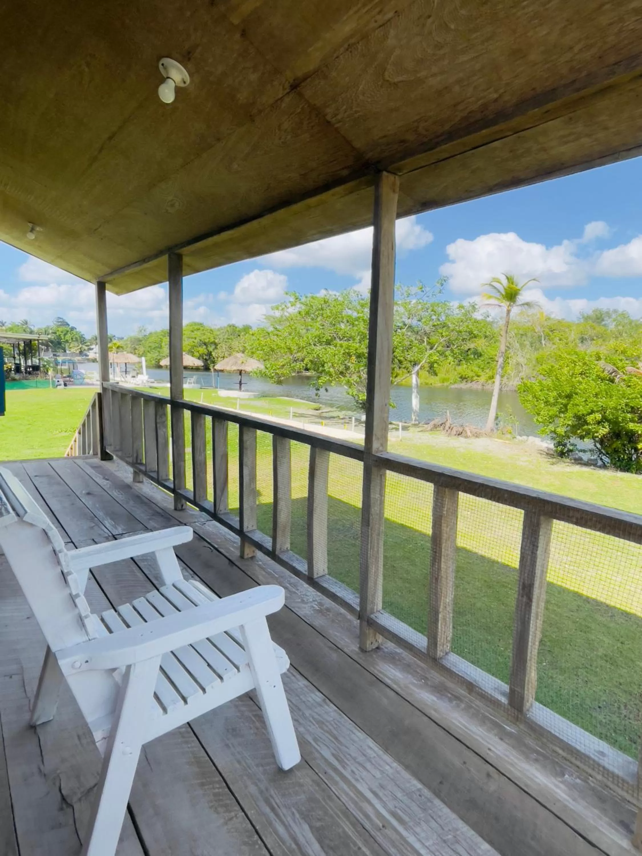 Garden in Lamanai Riverside Retreat