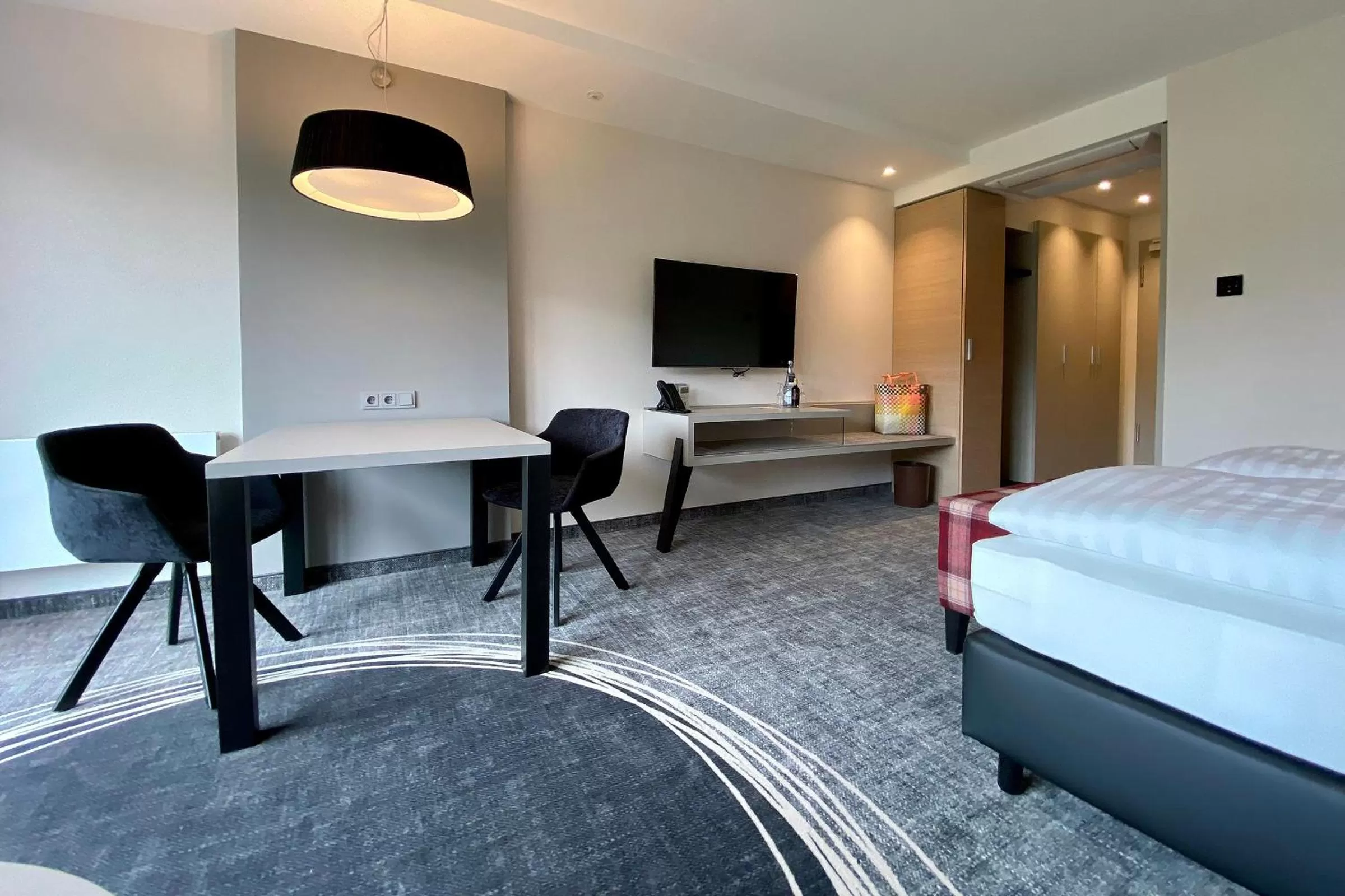 Bed in Köhlers Forsthaus Wellness & Genuss Hotel