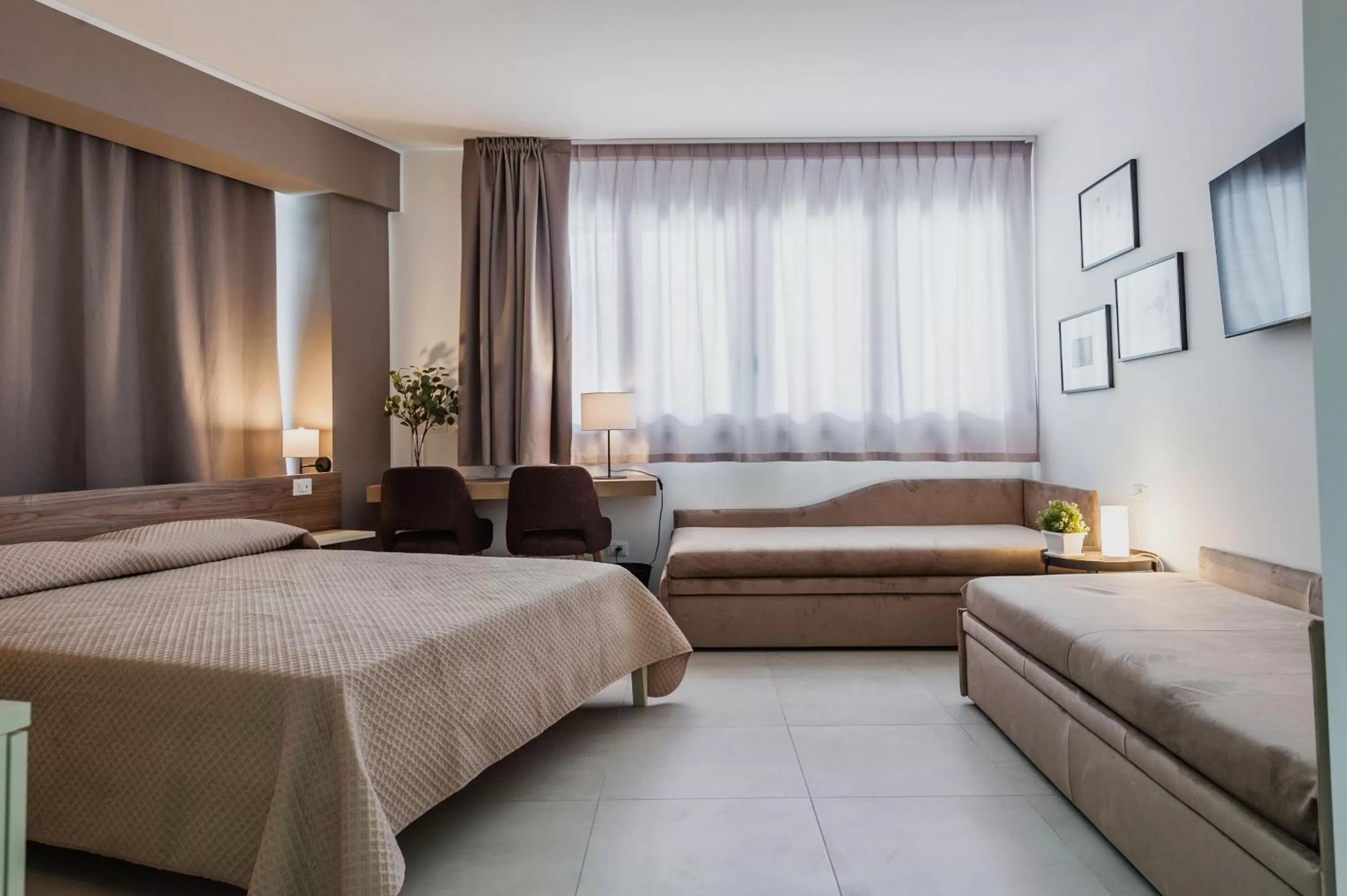 Bed in Archimede's Rooms