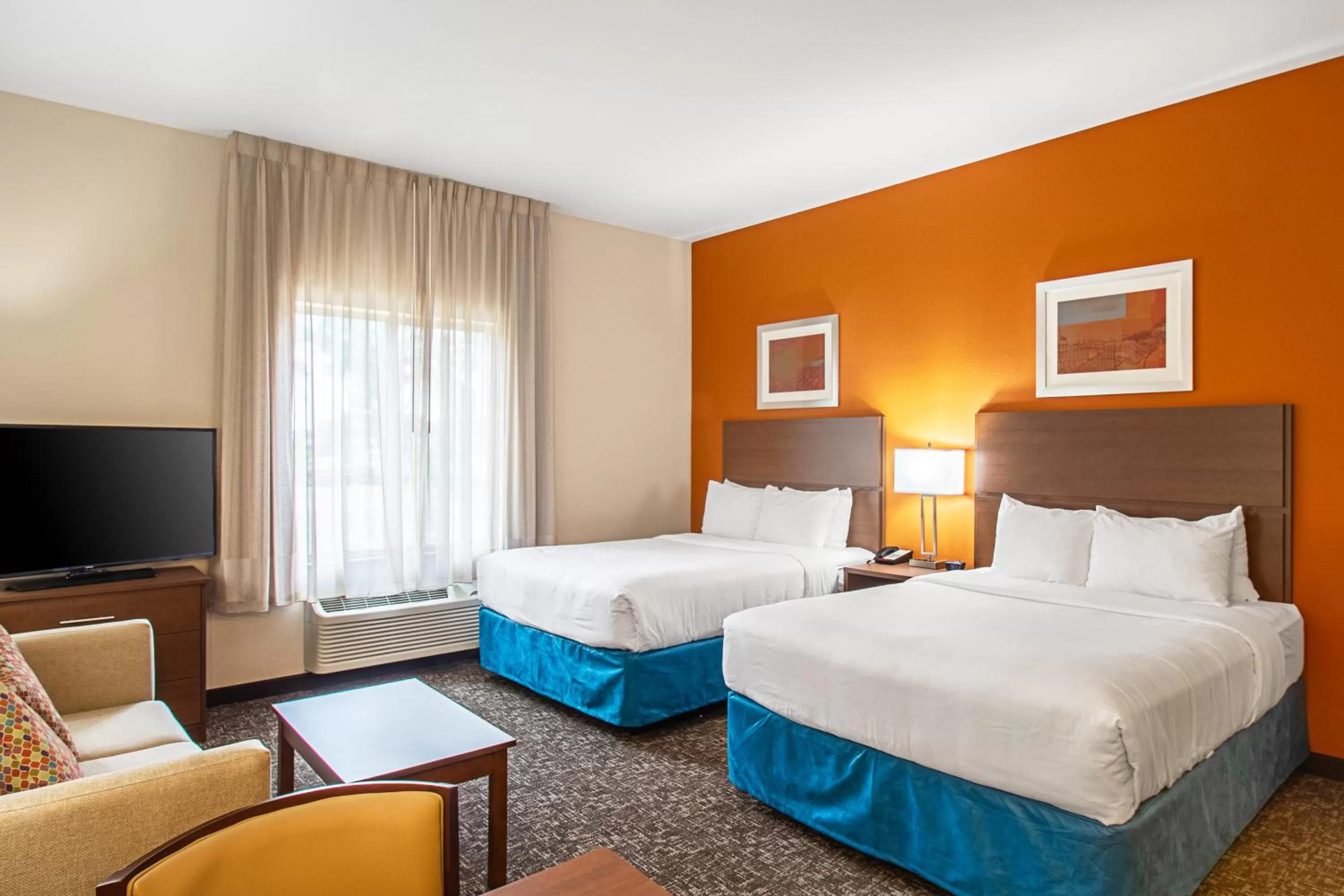 Queen Suite with Two Queen Beds and Balcony - Non-Smoking in MainStay Suites Extended Stay Hotel Madison East