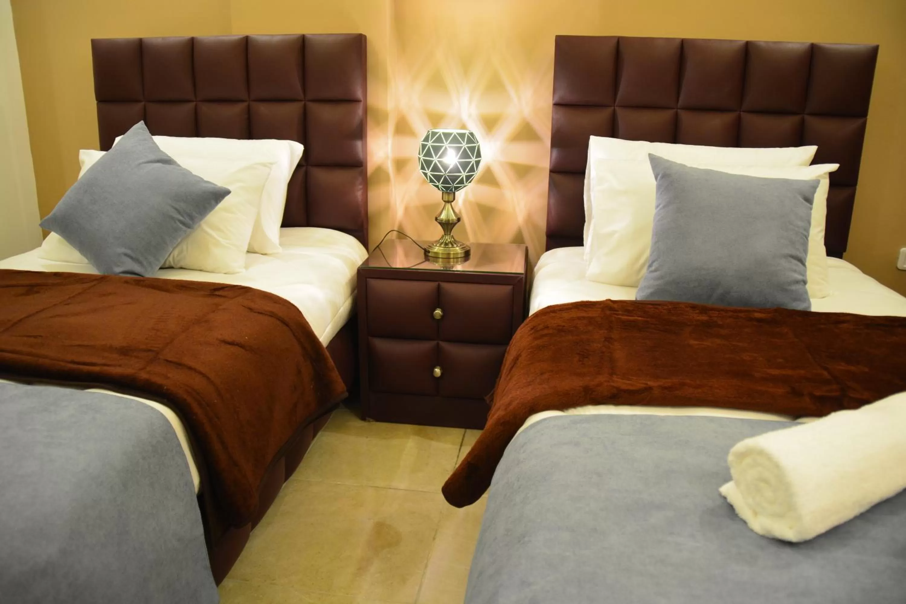Bed in سما عمان للشقق الفندقية Sama Amman Hotel Apartments