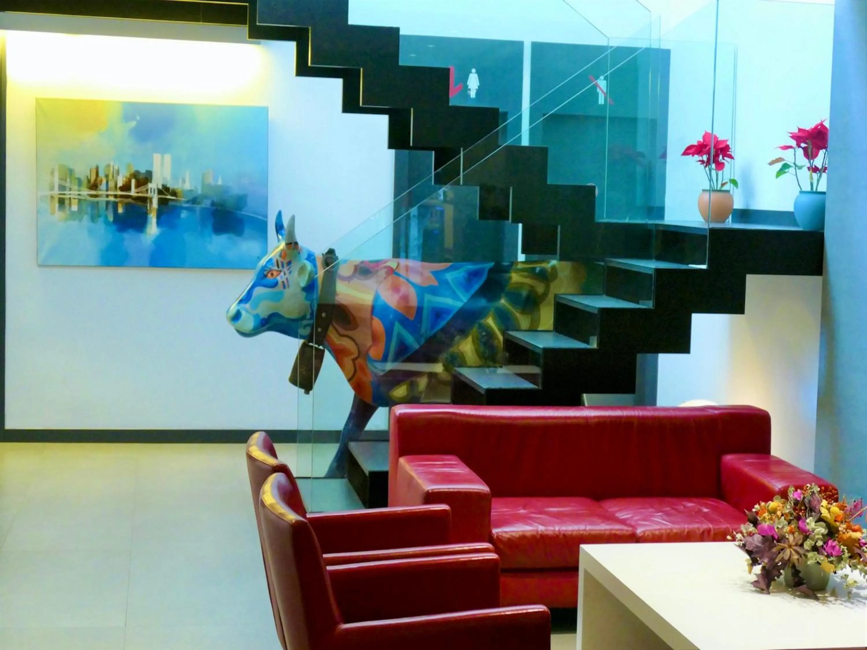 Seating area in Hotel Turin Barcelona