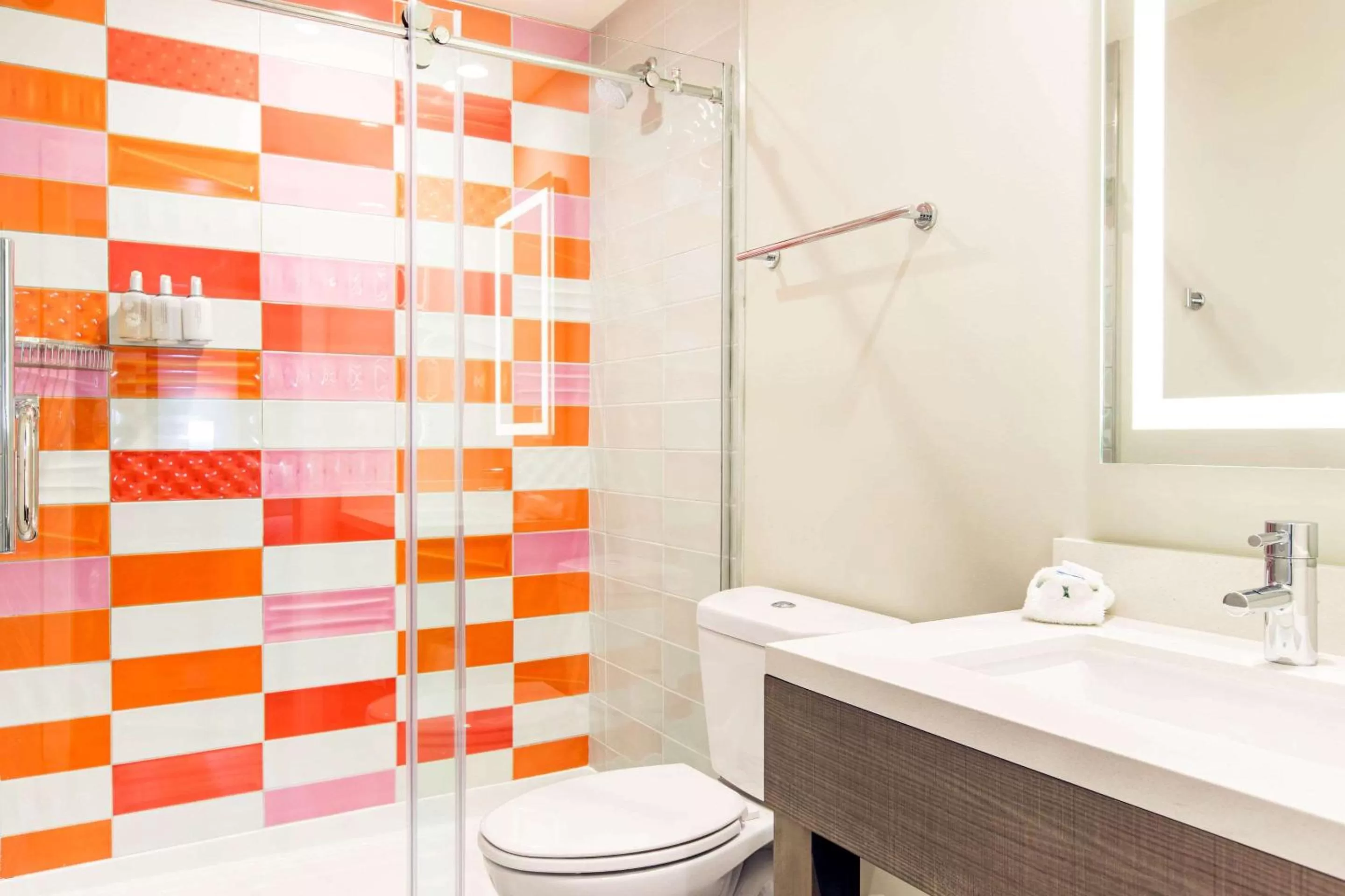 Bathroom in Rodeway Inn near Melrose Ave