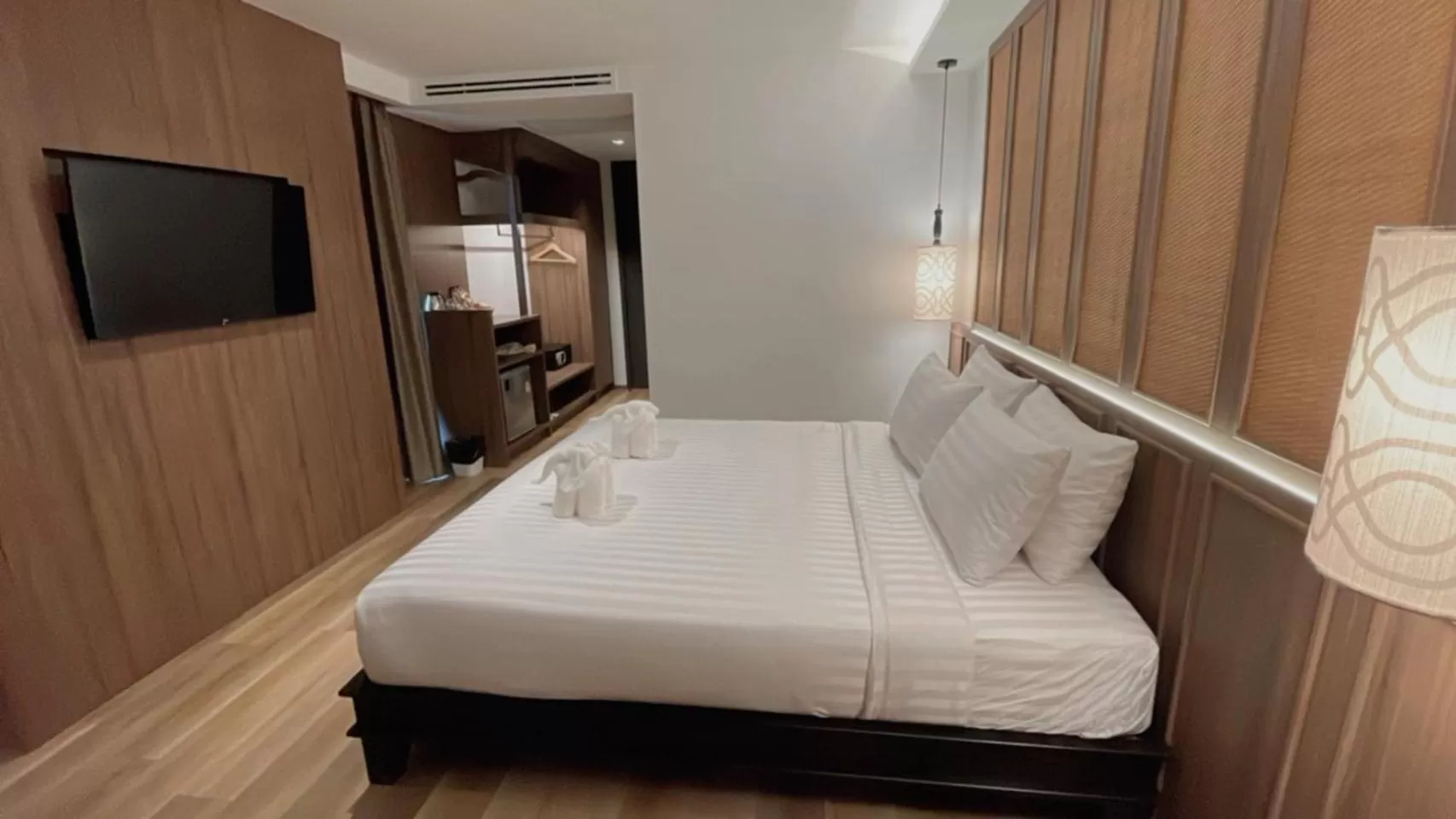 Bed in Sareeviengping Hotel Chiangmai