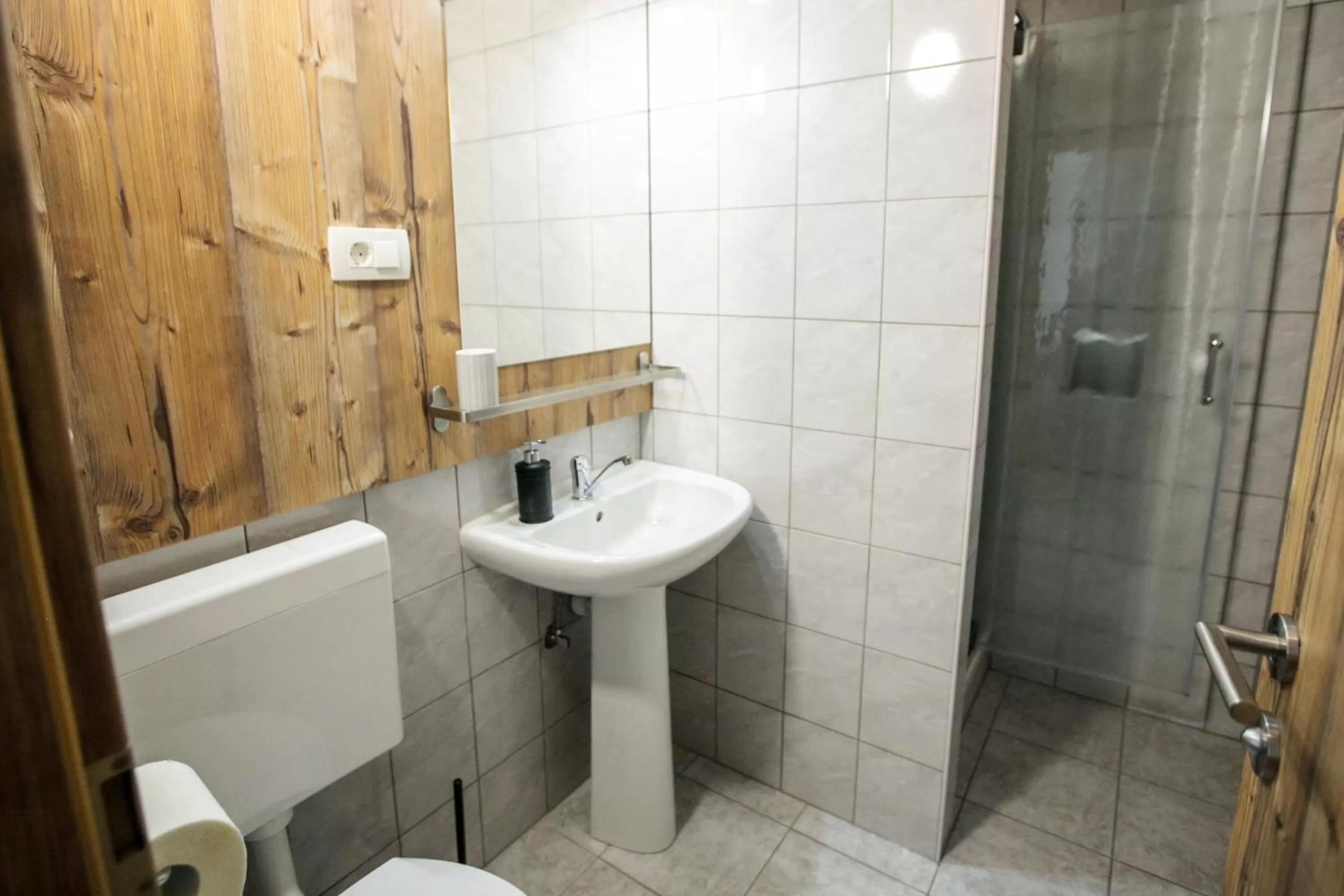 Shower in Hiša Poljana Rooms