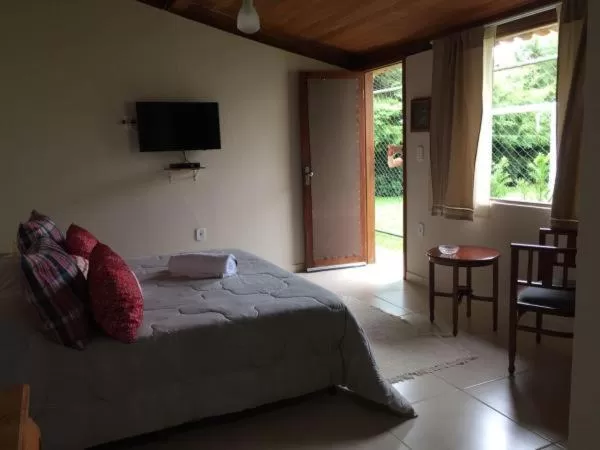 Bed in Pousada Nossa Terra
